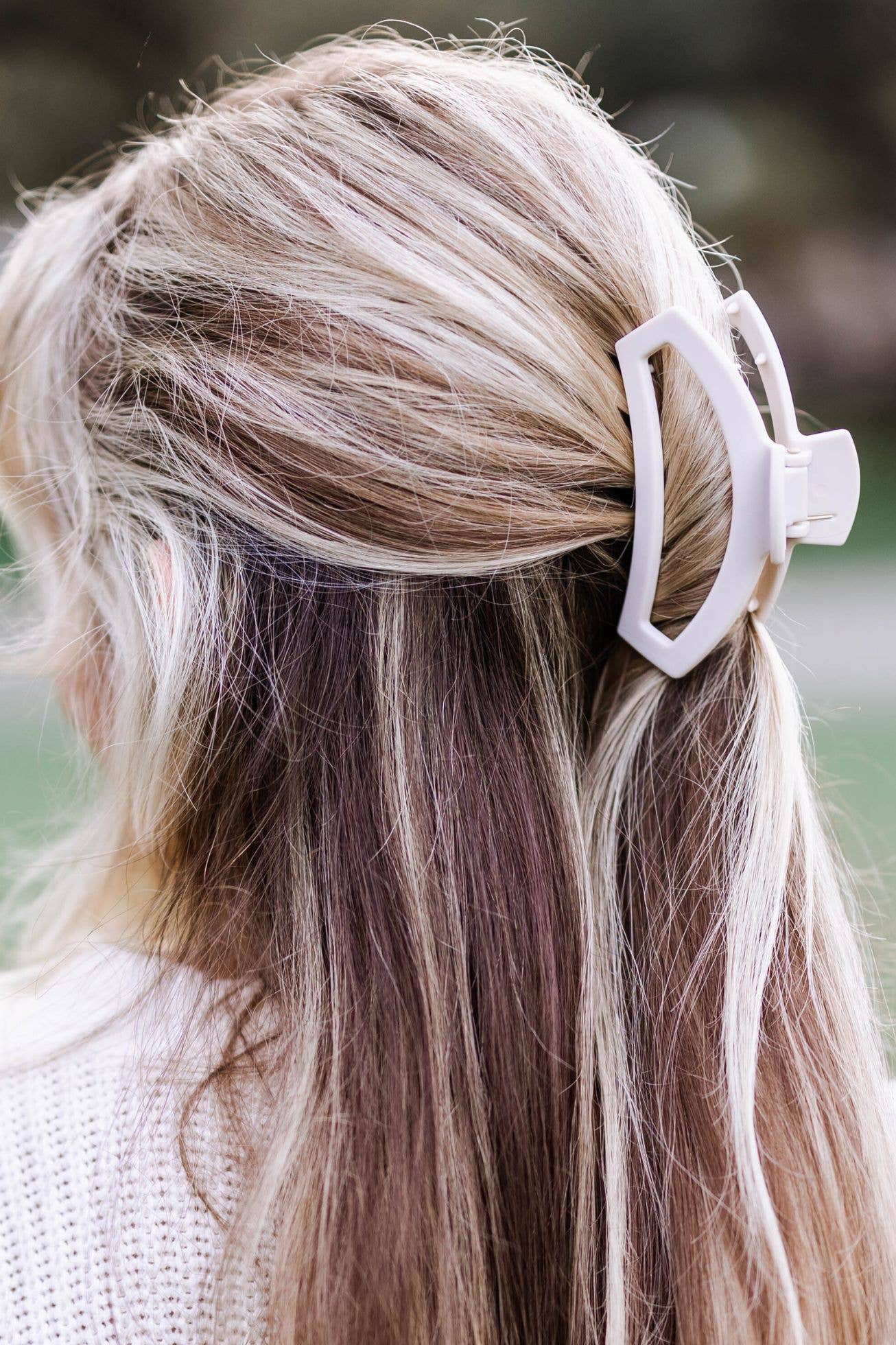 TELETIES - Open Hair Clip | Med. | Toasted
