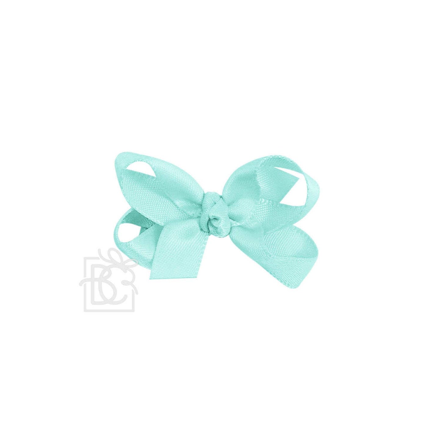 Beyond Creations, LLC - SATIN BOW ON CLIP: WHITE / 4.5" Large - 1.5" Ribbon on Alligator Clip