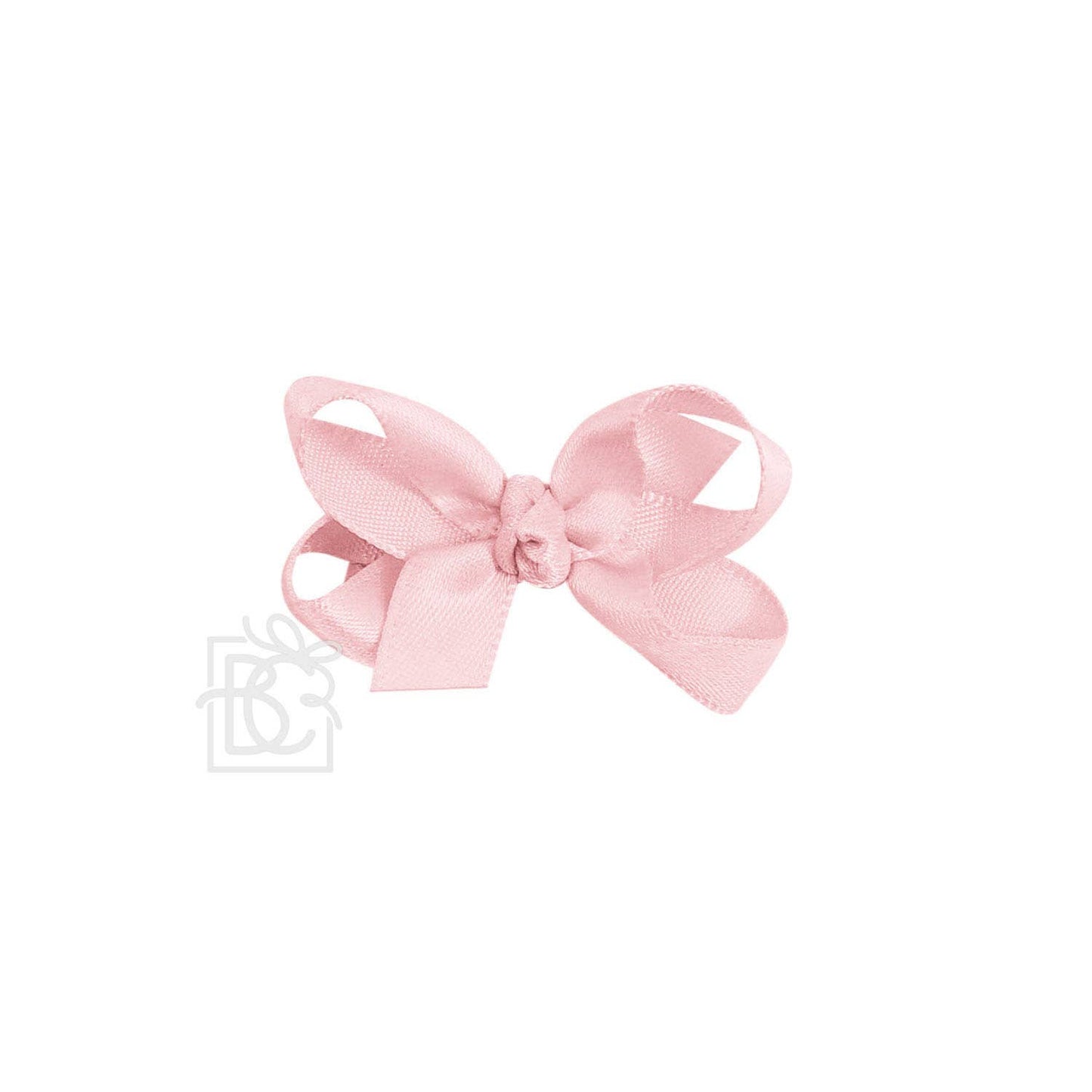 Beyond Creations, LLC - SATIN BOW ON CLIP: WHITE / 4.5" Large - 1.5" Ribbon on Alligator Clip
