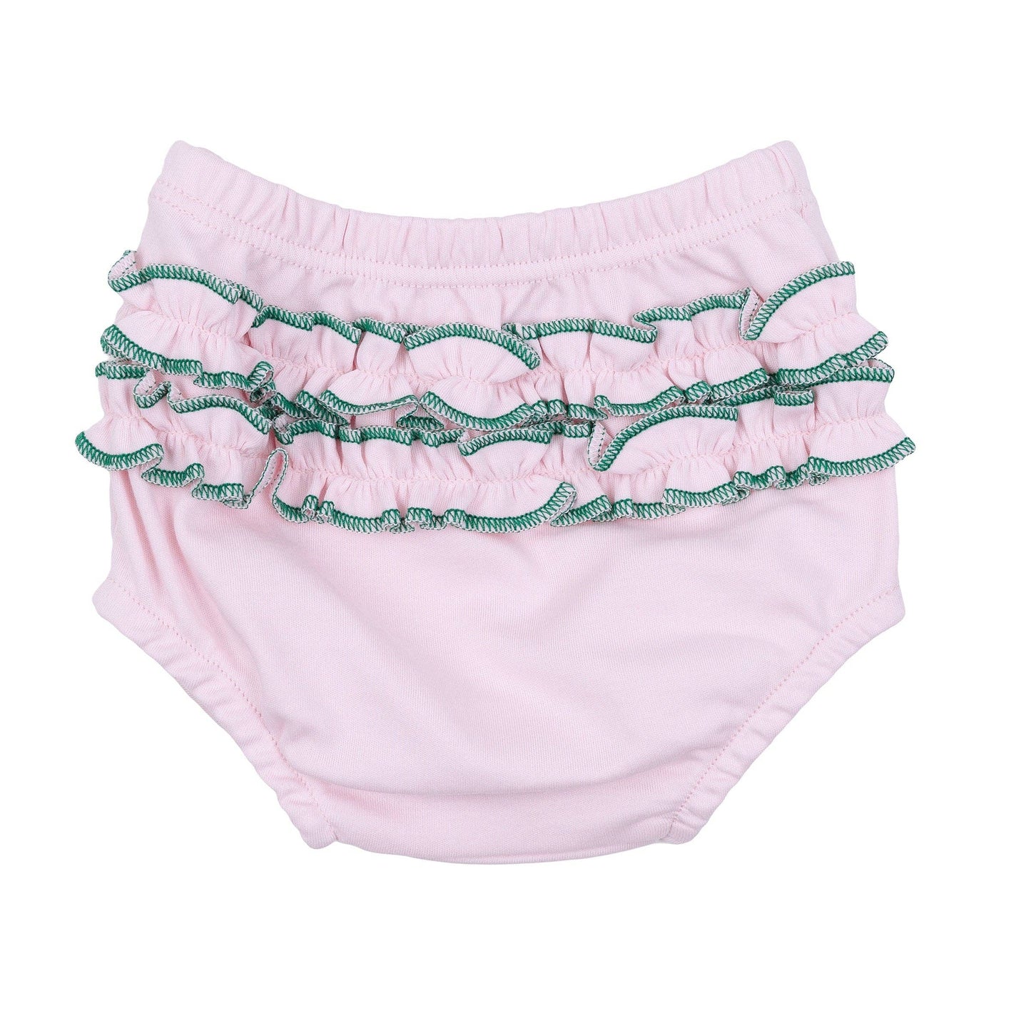Magnolia Baby - Mini Mallard Embroidered Diaper Cover Set - Pink