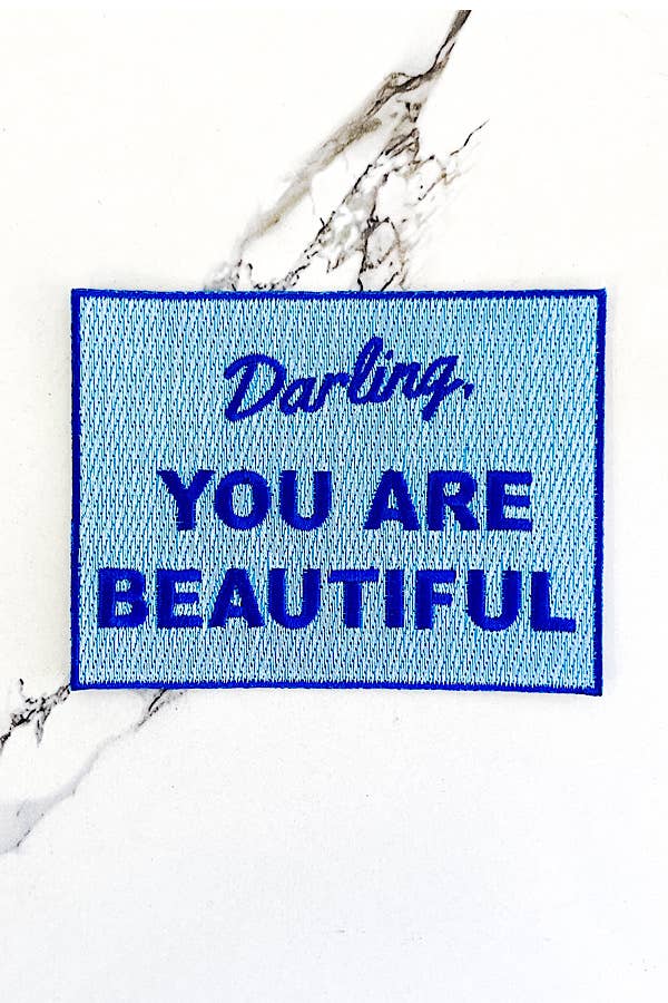 Nash Grey-"You Are Beautiful"-Iron on Patch