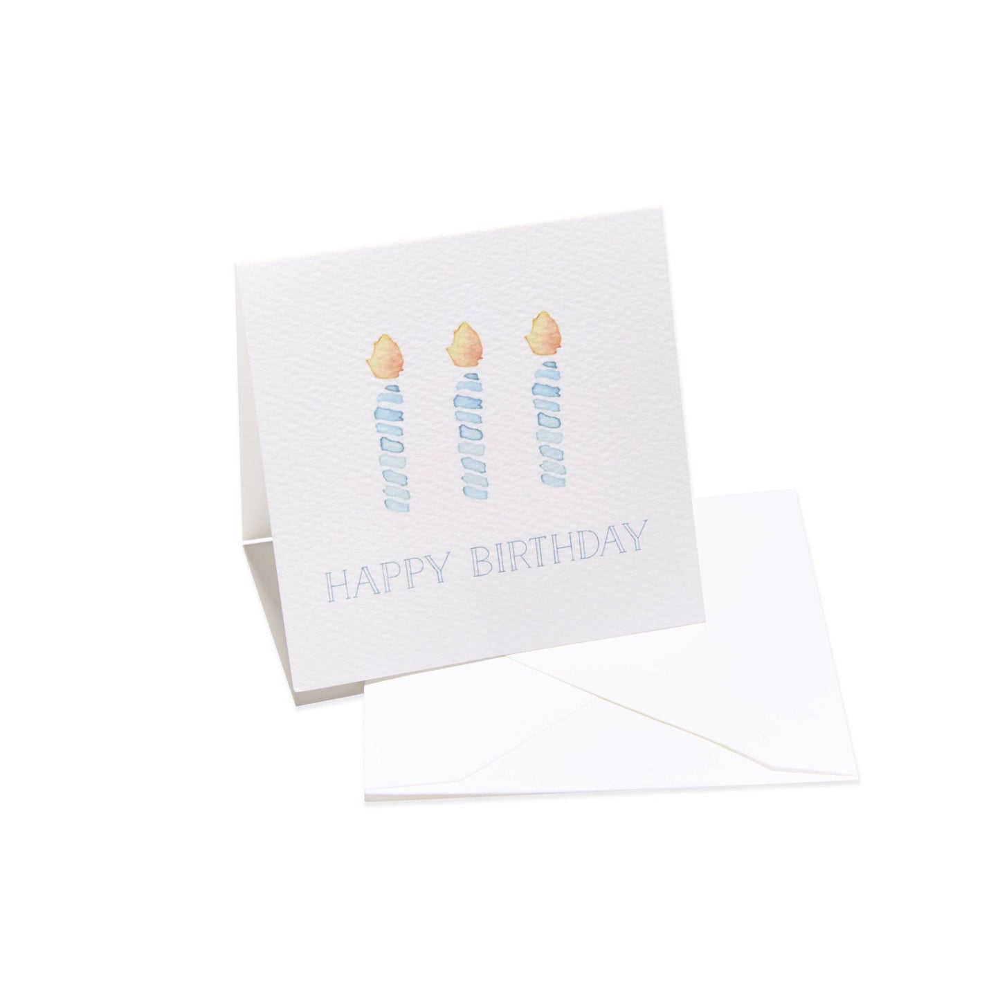 Over the Moon Gift - "Happy Birthday" Blue Candles Enclosure Card