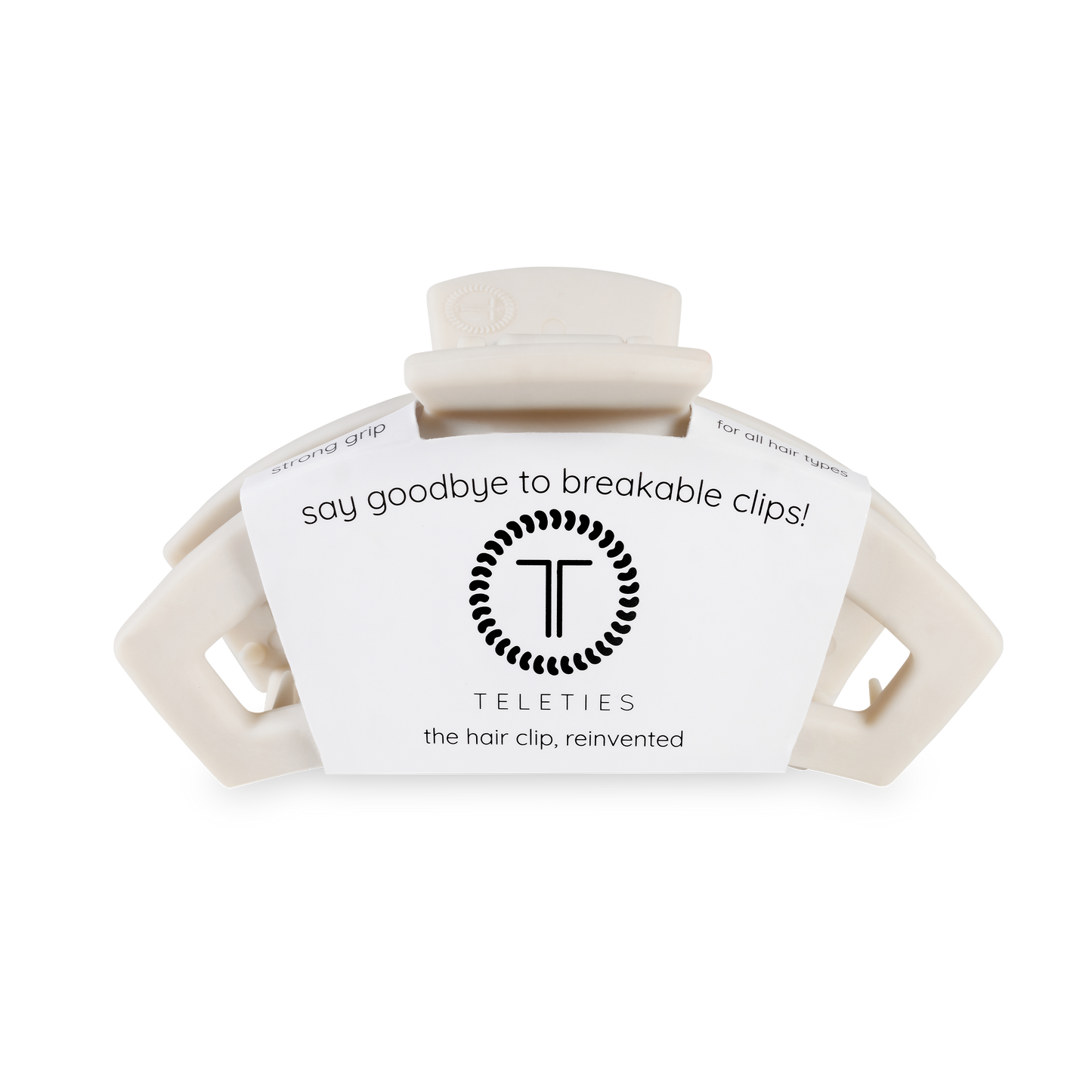 TELETIES - Open Hair Clip | Med. | Toasted