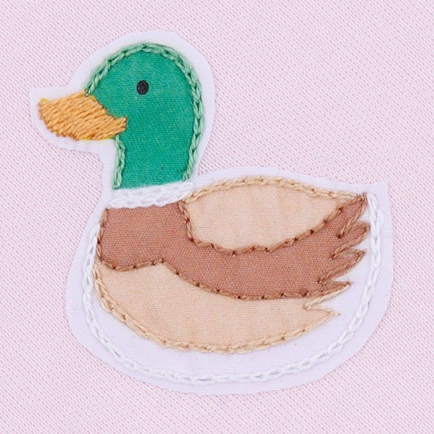 Magnolia Baby - Mini Mallard Embroidered Diaper Cover Set - Pink