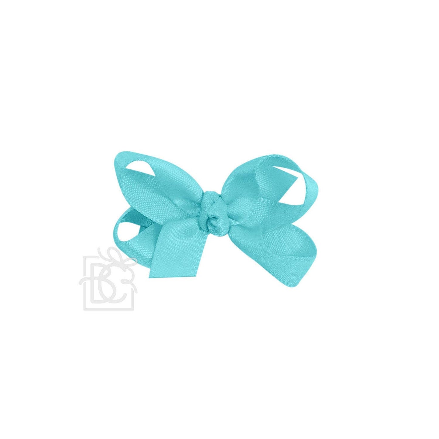 Beyond Creations, LLC - SATIN BOW ON CLIP: WHITE / 5.5" Huge - 2.25" Ribbon on Alligator Clip