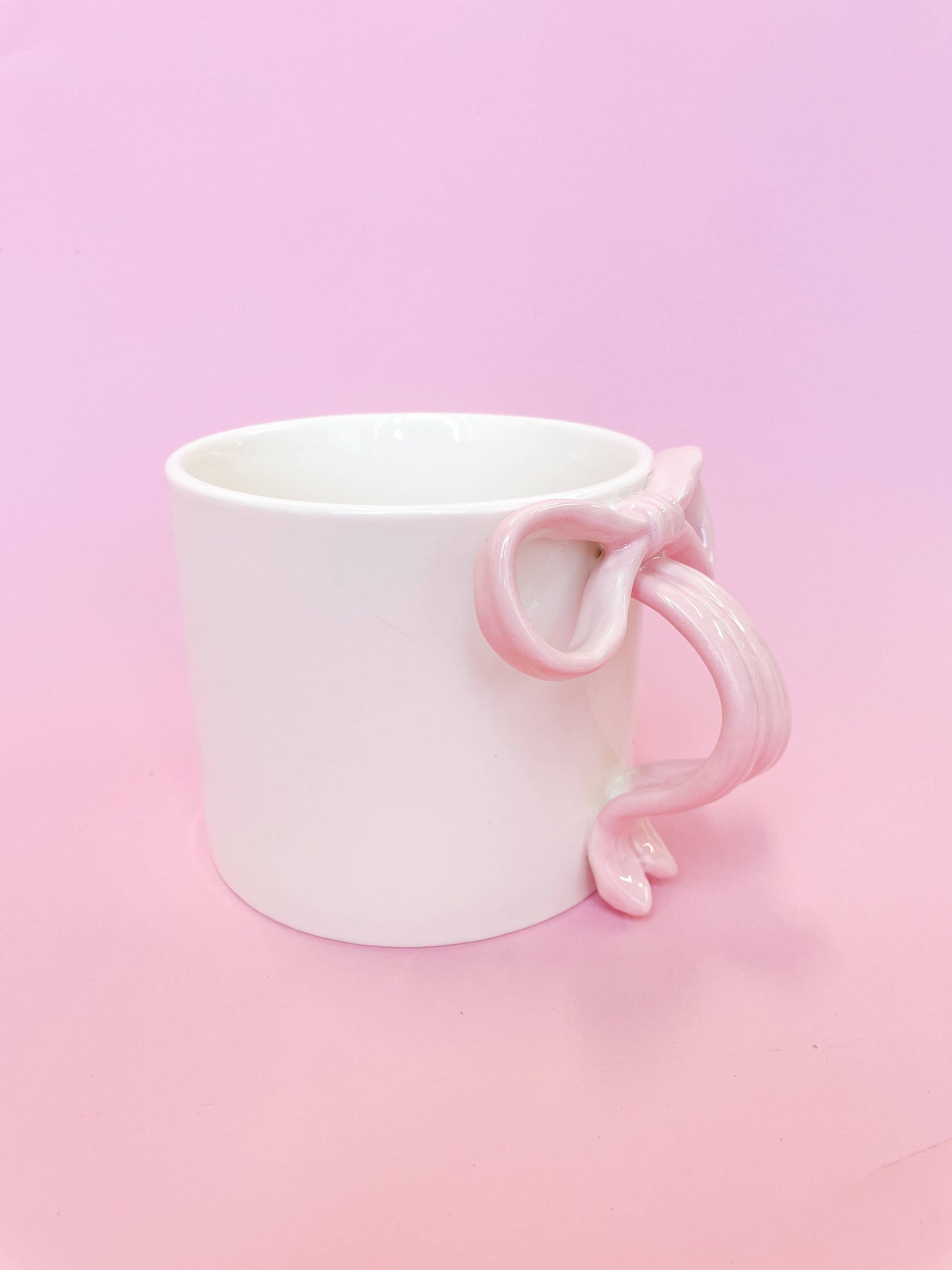 Rock Paper Scissors - Pink Bow 15oz Ceramic Coffee Mug