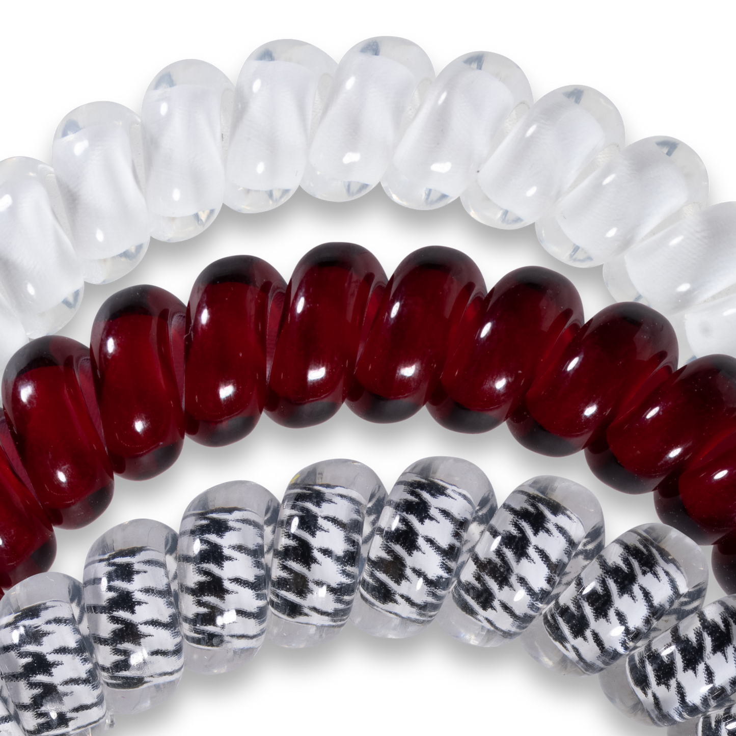 TELETIES - Spiral Hair Coils | Small | Univ. of Alabama Hair Ties