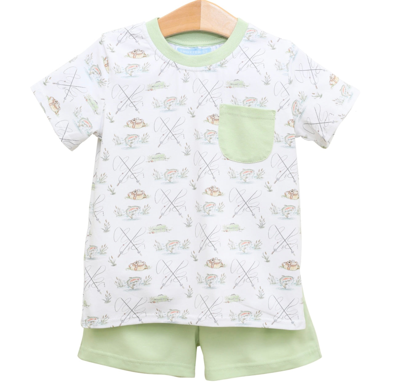 Trotter Street Kids- Gone Fishin’ Short Set