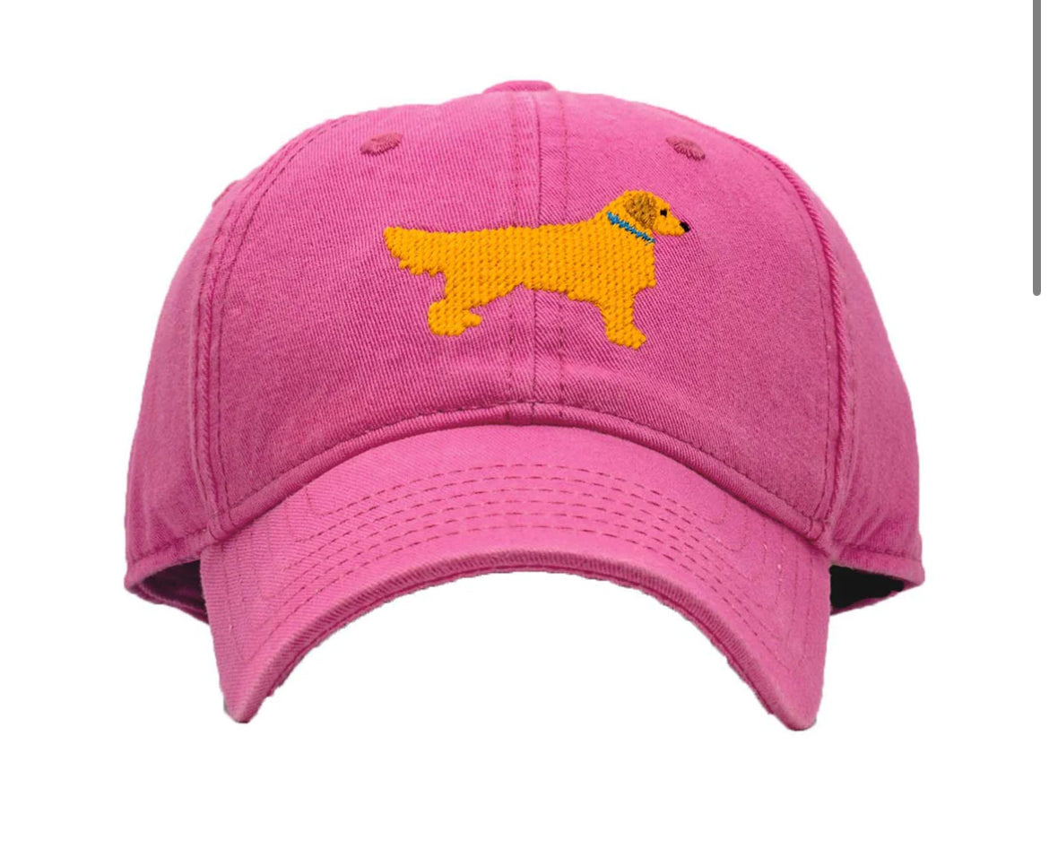 Harding Lane- Kids Golden Retriever Pink Hat