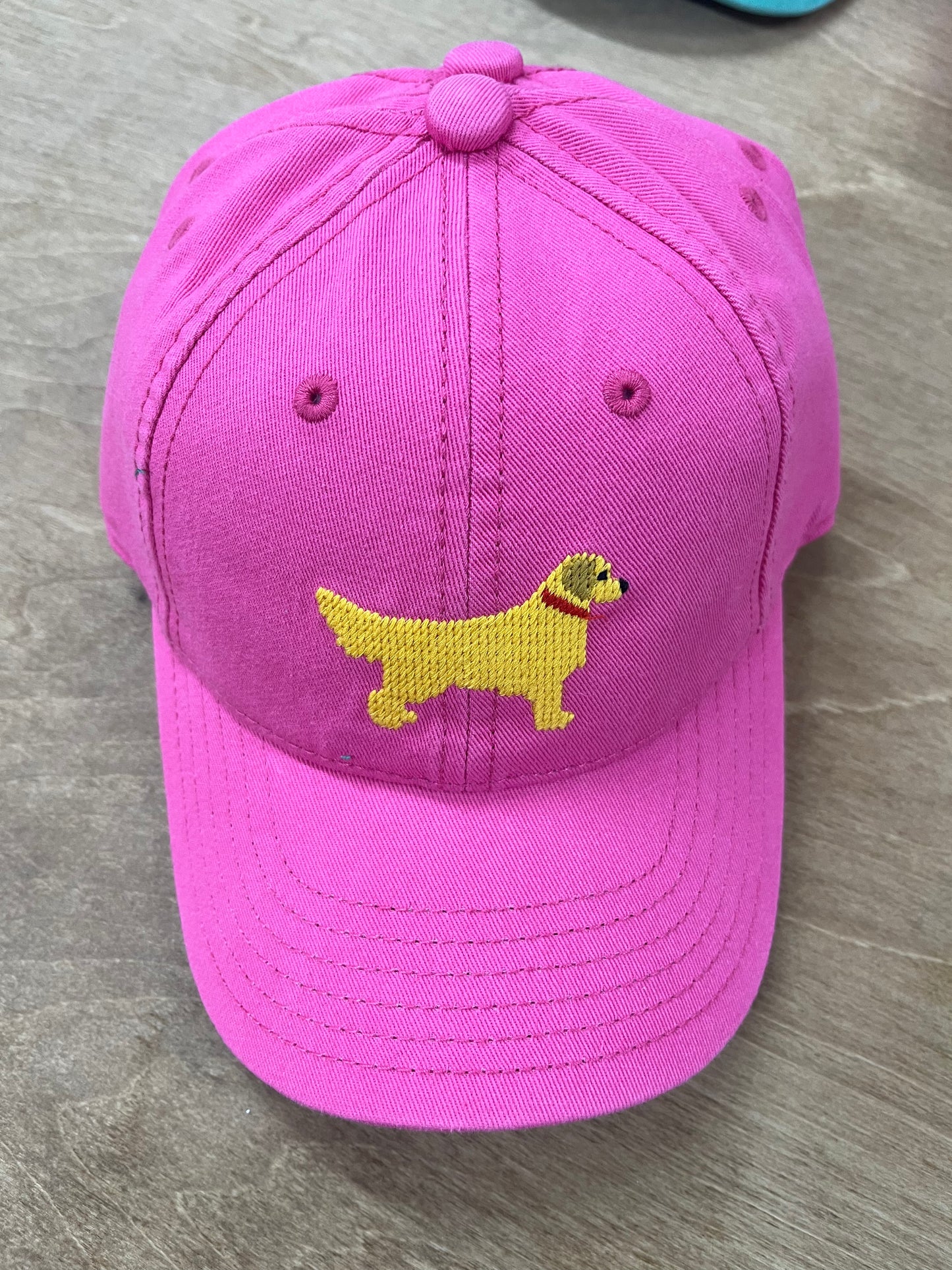 Harding Lane- Kids Golden Retriever Pink Hat