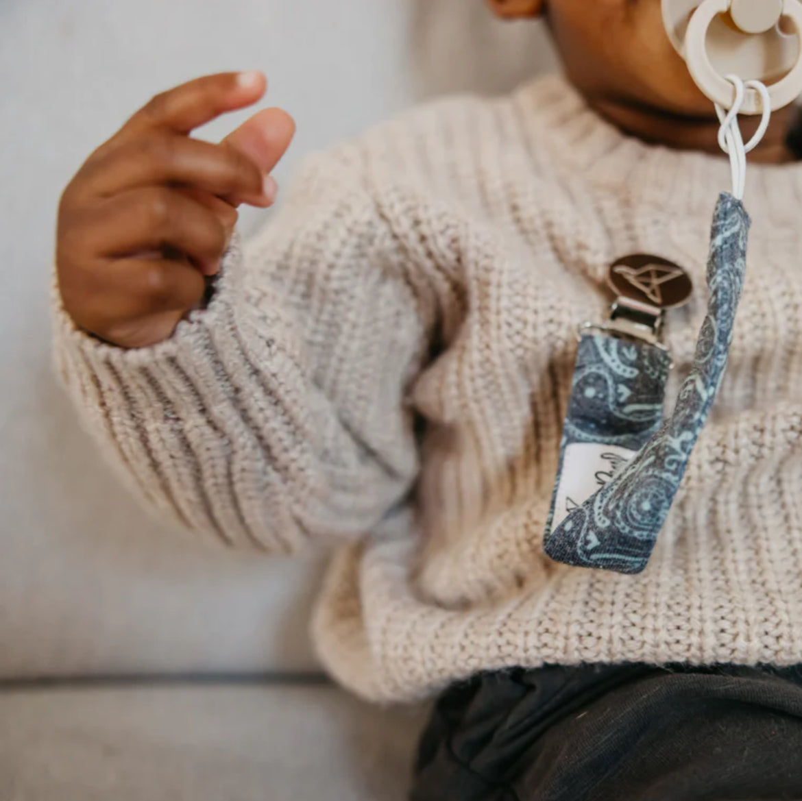 Copper Pearl- Binky Clips 3-Pack-Jo