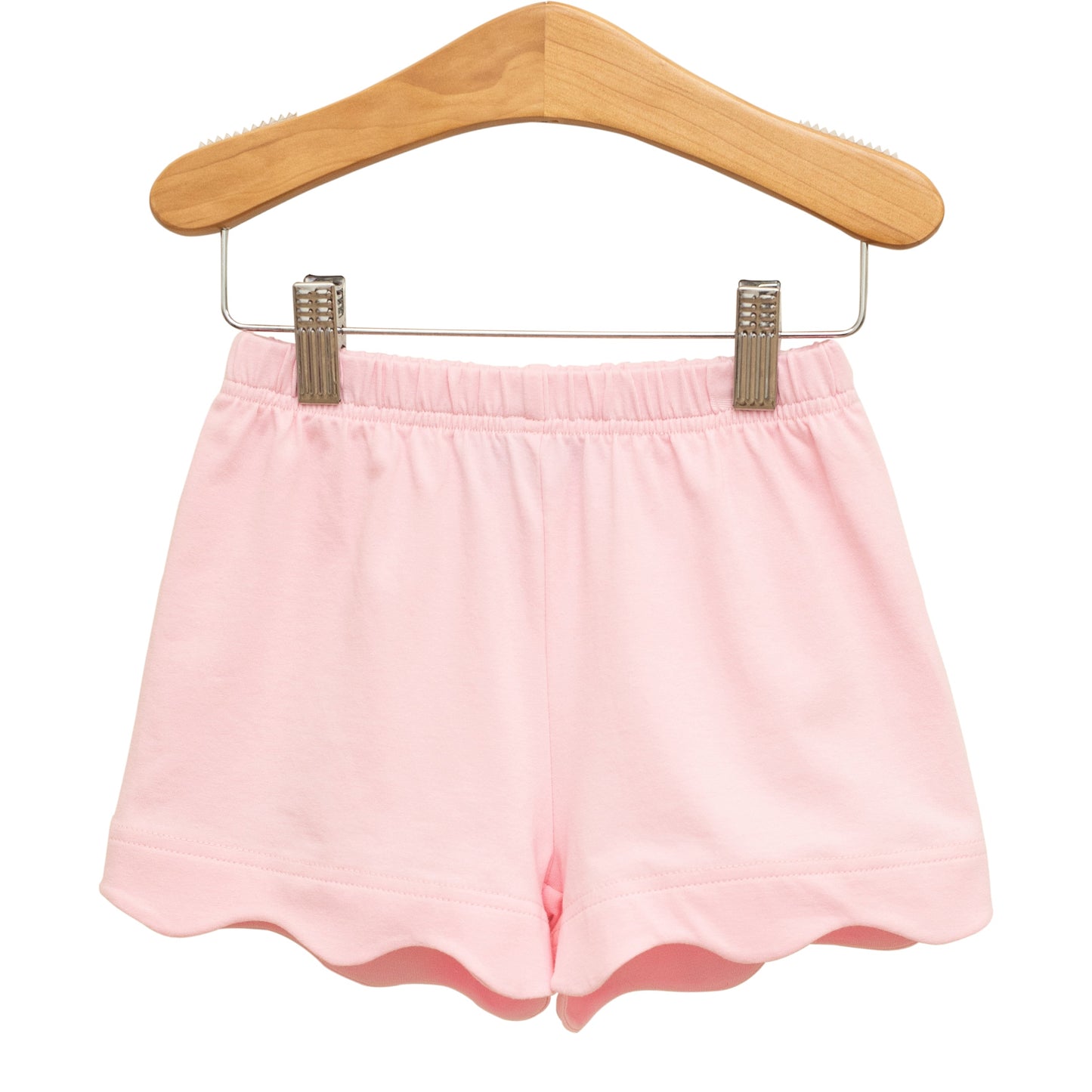 Trotter Street Kids- Scalloped Shorts- Light Pink