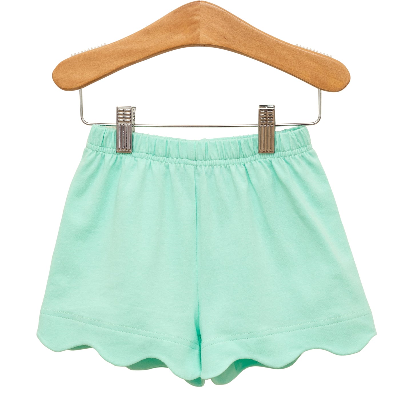Trotter Street Kids- Scalloped Shorts- Mint