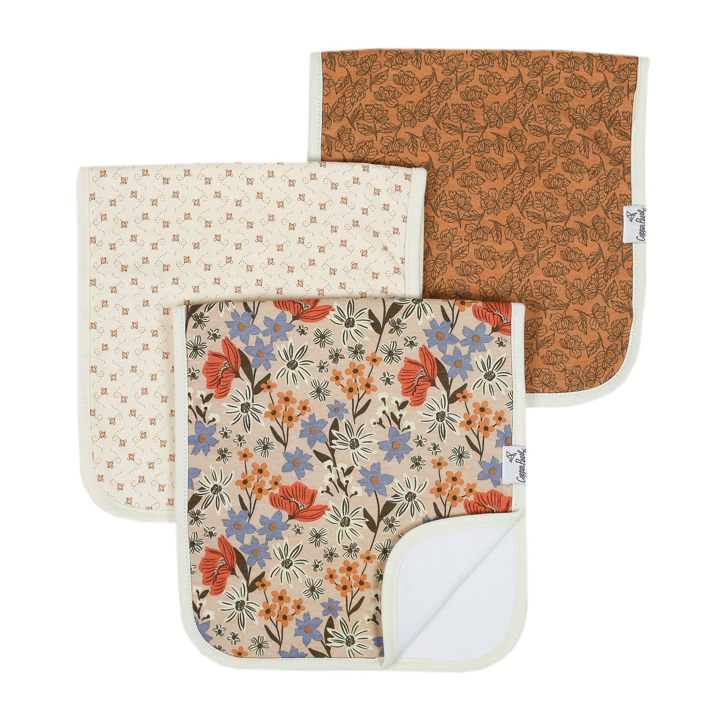 Copper Pearl- Premium Burp Cloth- Eden