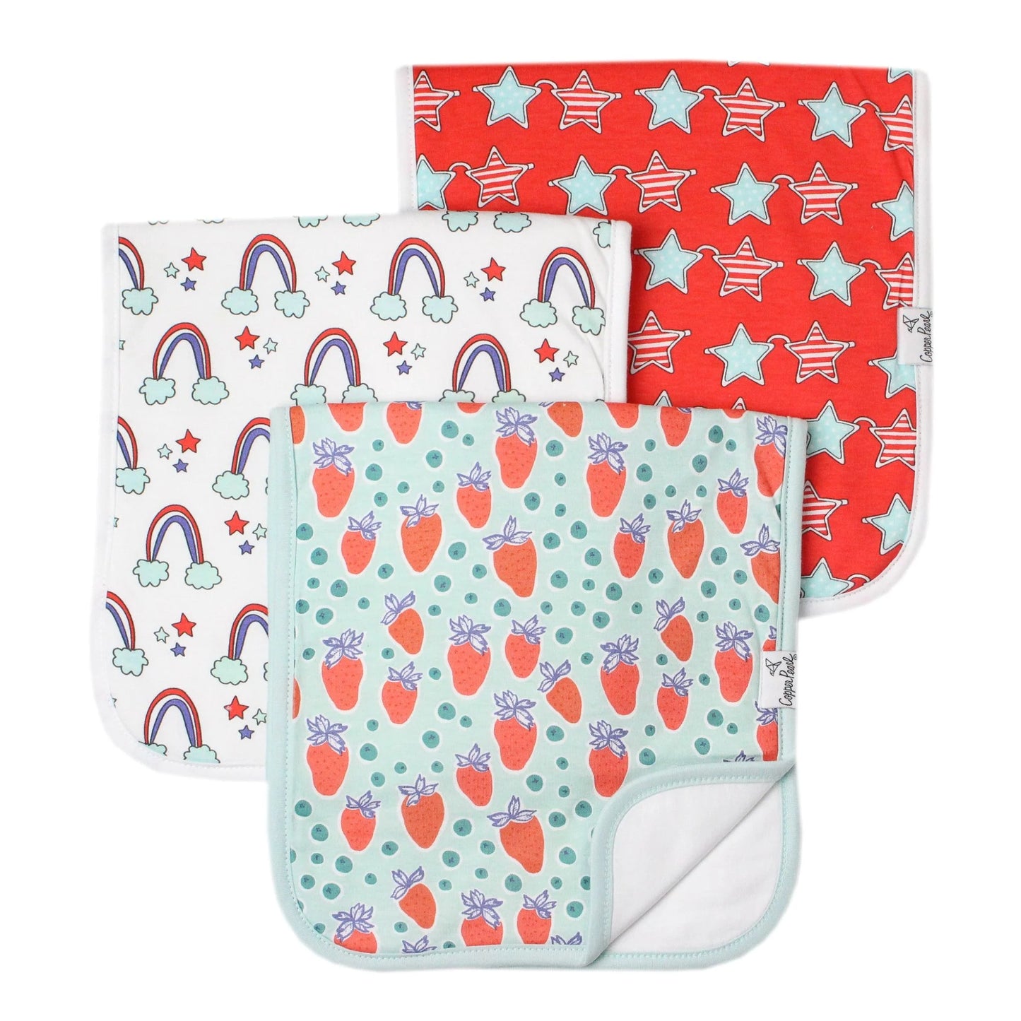 Copper Pearl- Premium Burp Cloths- Liberty