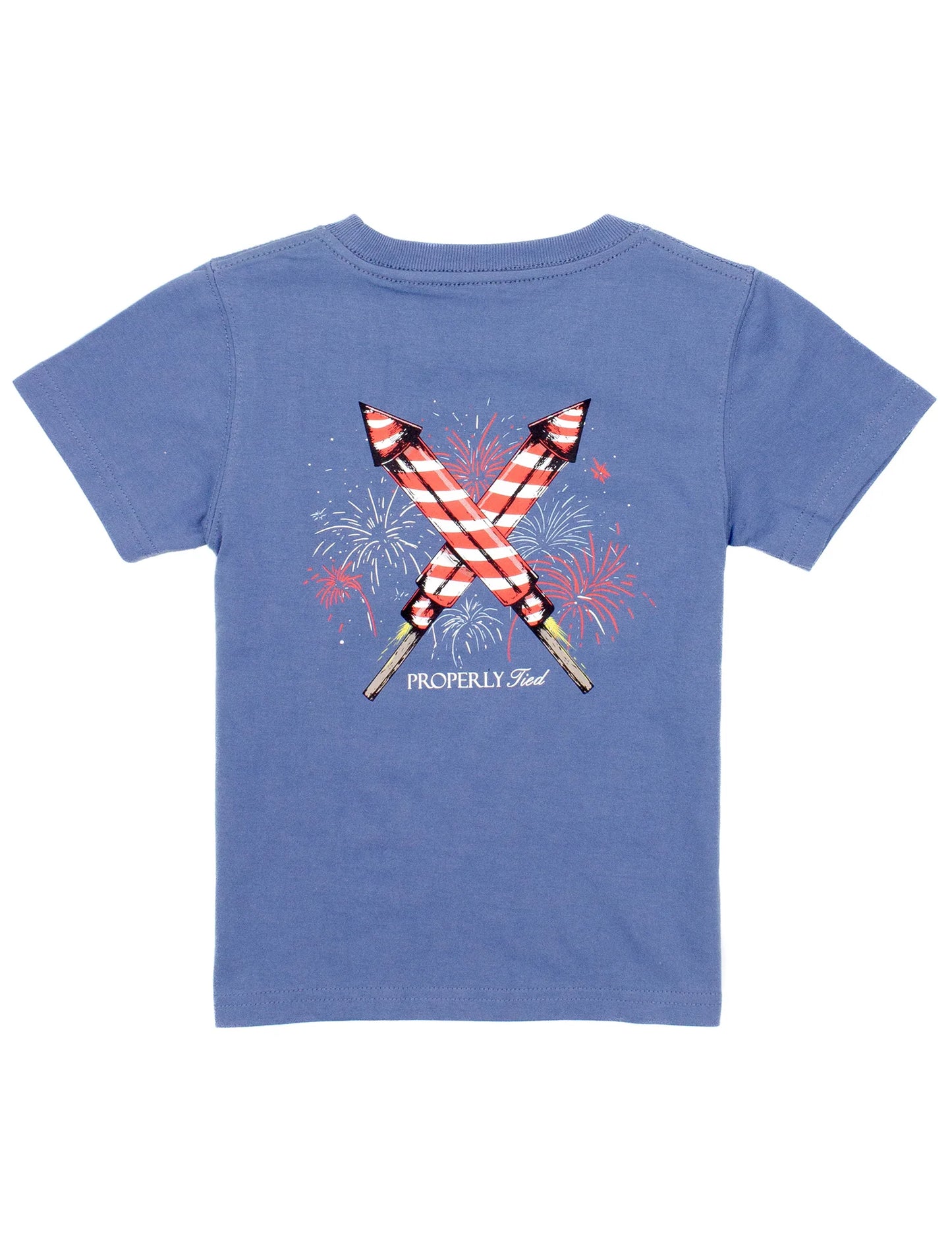 Properly Tied- Boys Firecracker- Space Blue