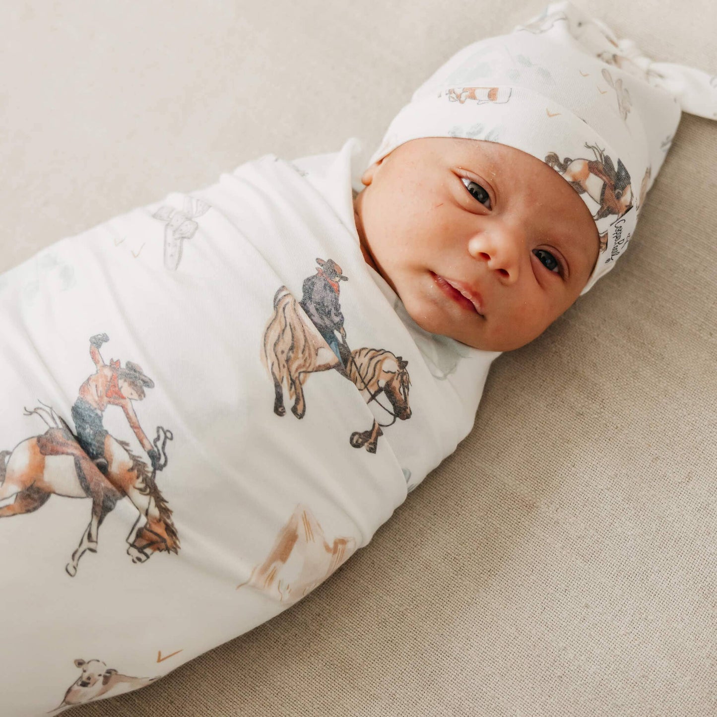 Copper Pearl - Knit Swaddle Blanket - Boone