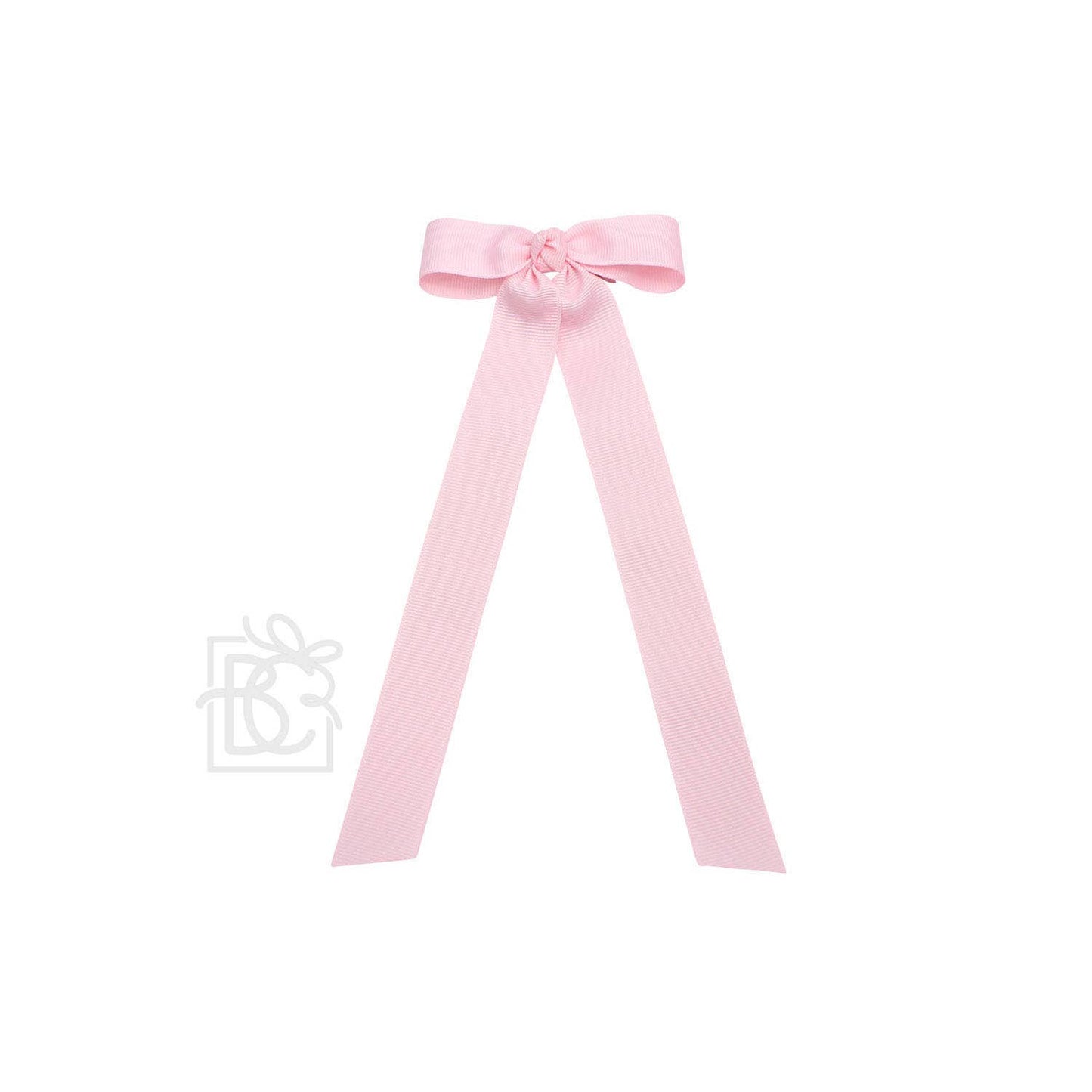 Beyond Creations, LLC - FLAT BOW W/ 7" STREAMERS ON ALLIGATOR CLIP: 4.5" W/ 7" Streamers / RED