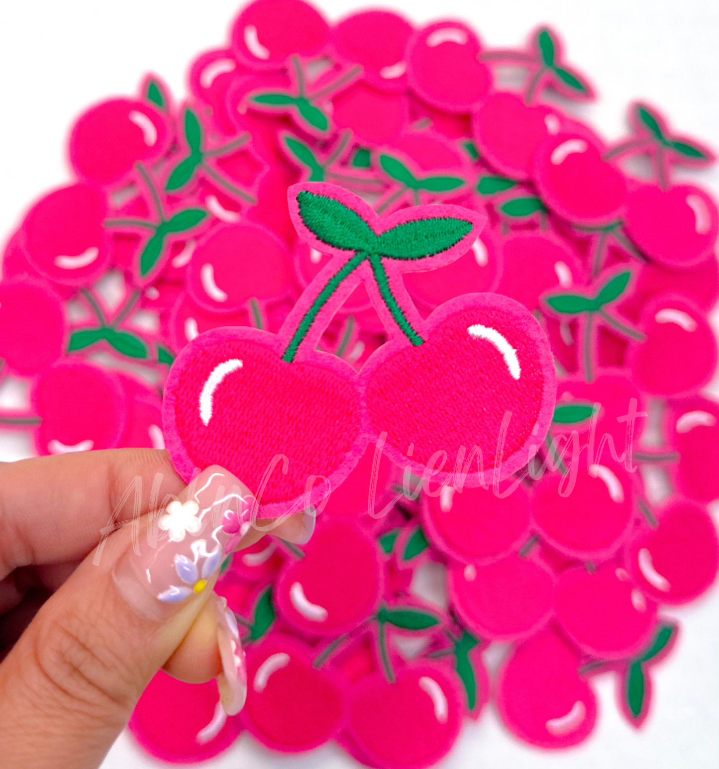 ABLN Boutique-Pink Cherry- Iron on Patch