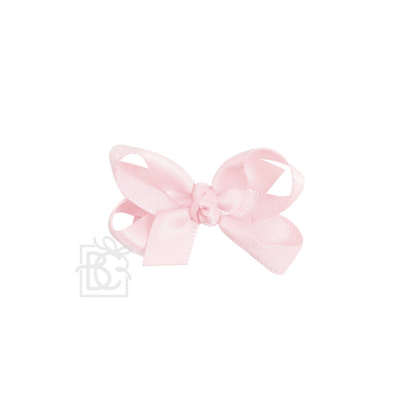 Beyond Creations, LLC - SATIN BOW ON CLIP: ANTIQUE WHITE / 5.5" Huge - 2.25" Ribbon on Alligator Clip