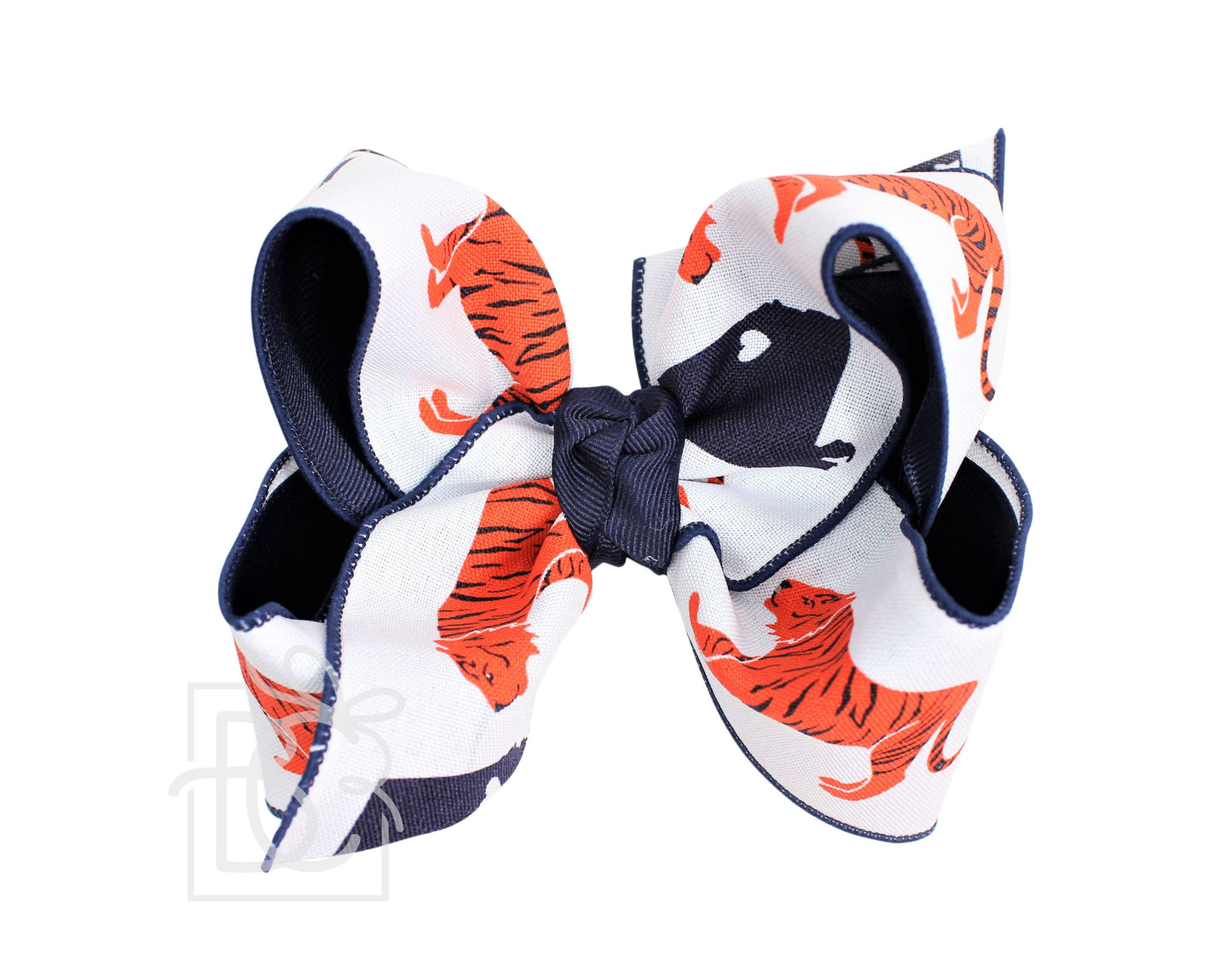 Beyond Creations, LLC - Layered Auburn Tiger Bow: 5.5 XL