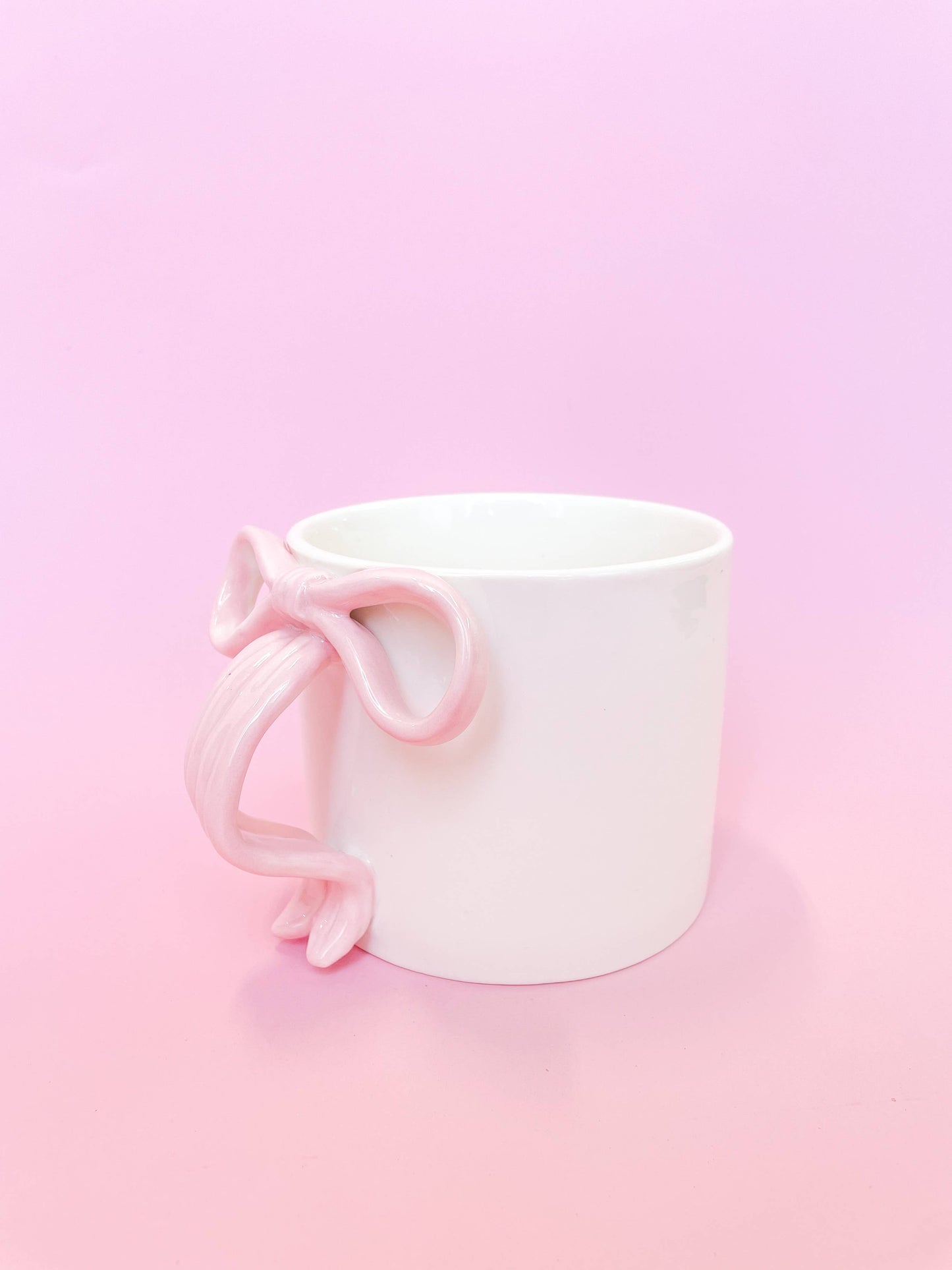 Rock Paper Scissors - Pink Bow 15oz Ceramic Coffee Mug
