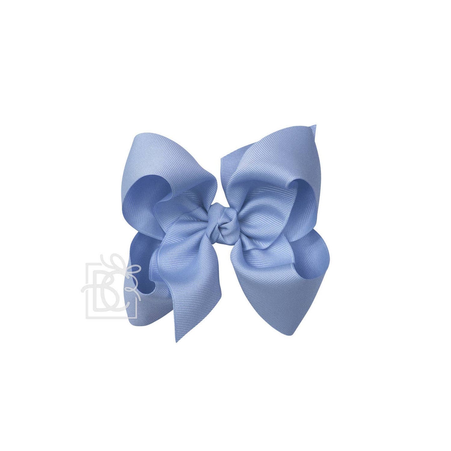 Beyond Creations, LLC - SIGNATURE GROSGRAIN BOW ON CLIP: 5.5" Huge - 2.25" Ribbon on Alligator Clip / BLUEBIRD