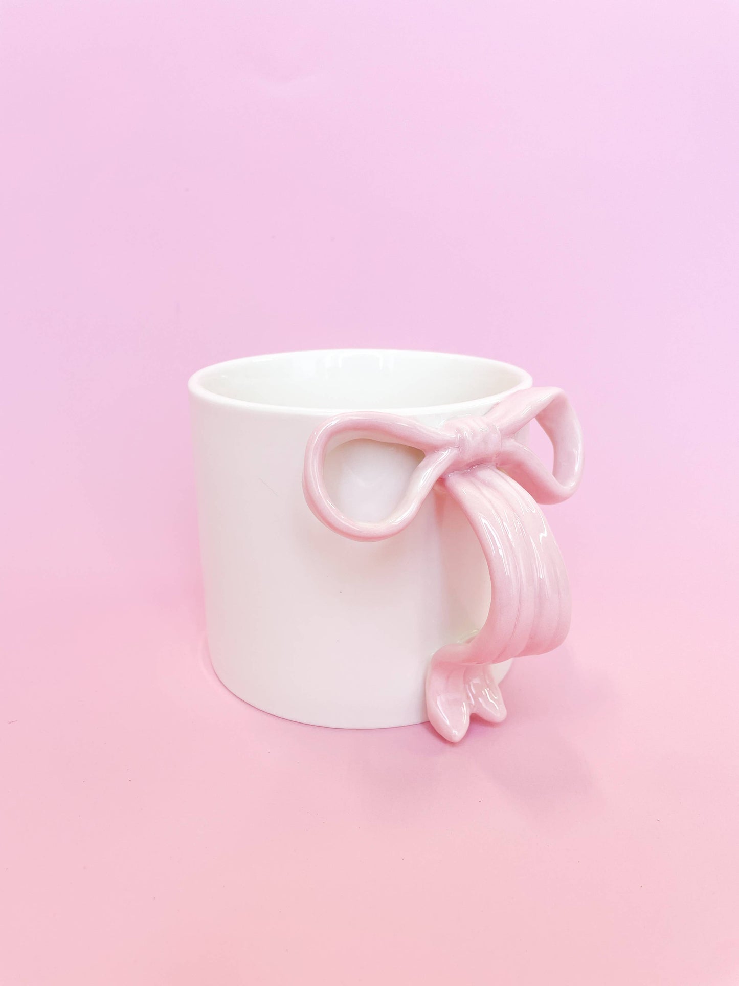 Rock Paper Scissors - Pink Bow 15oz Ceramic Coffee Mug
