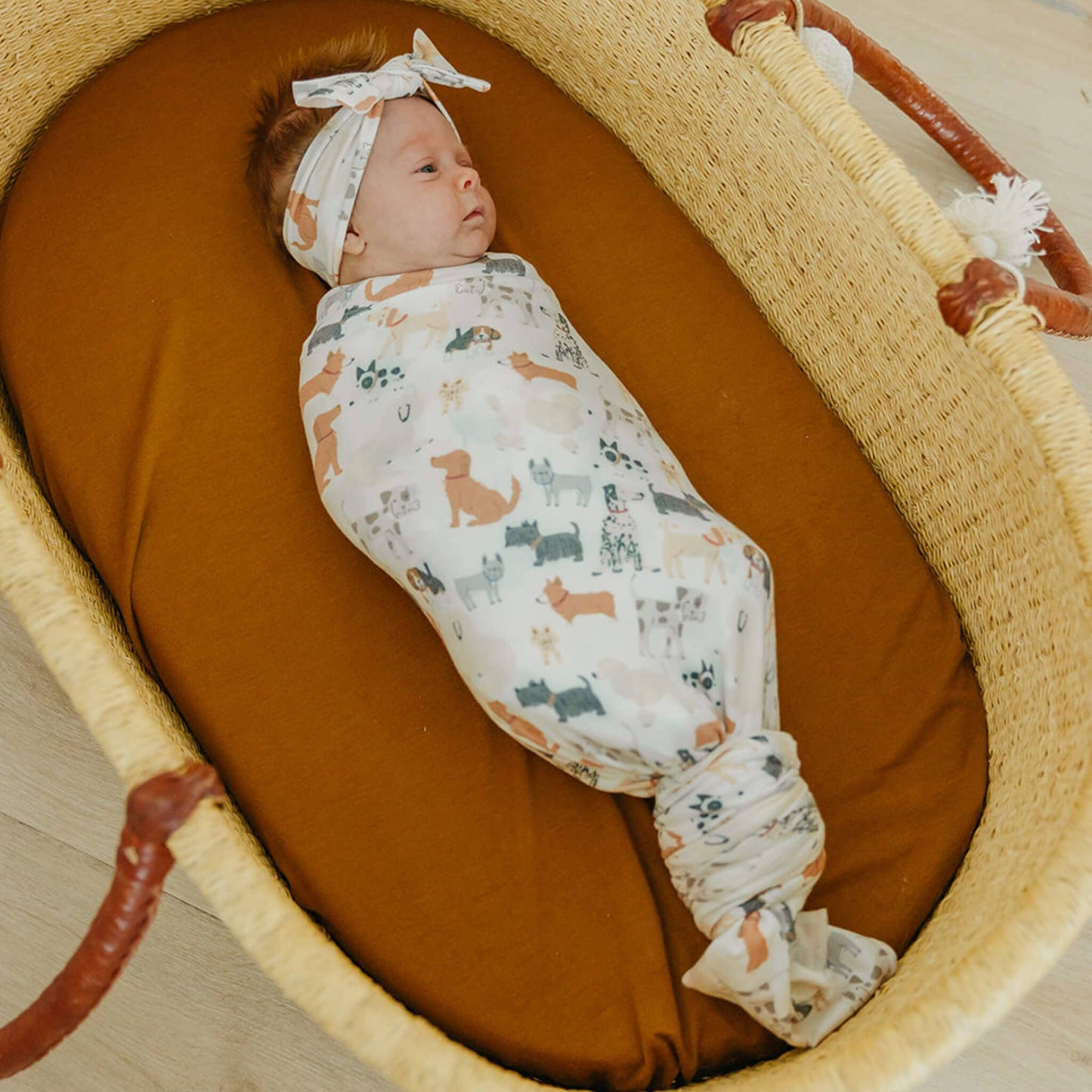 Copper Pearl - Knit Swaddle Blanket - Rufus