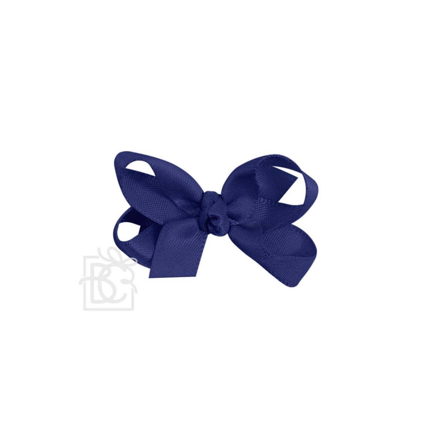 Beyond Creations, LLC - SATIN BOW ON CLIP: ANTIQUE WHITE / 5.5" Huge - 2.25" Ribbon on Alligator Clip