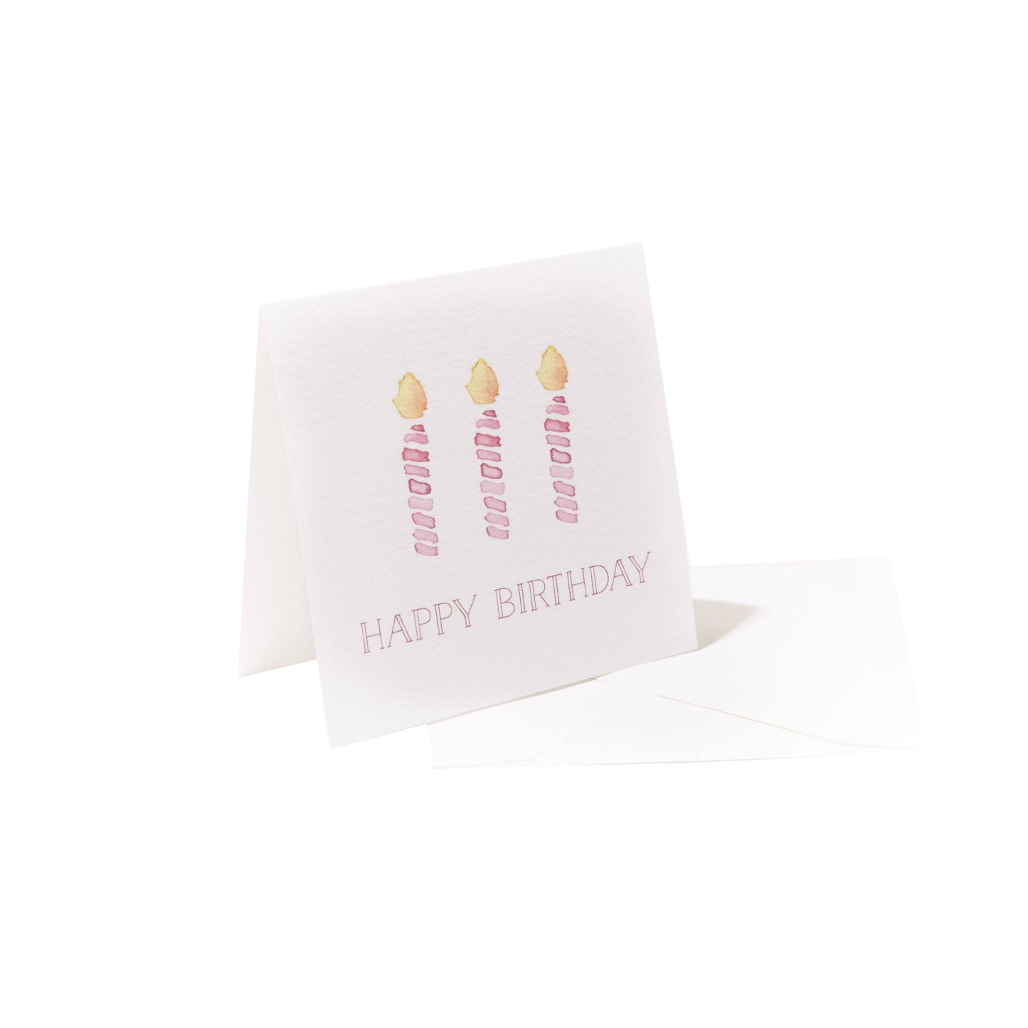 Over the Moon Gift - "Happy Birthday" Pink Candles Enclosure Card