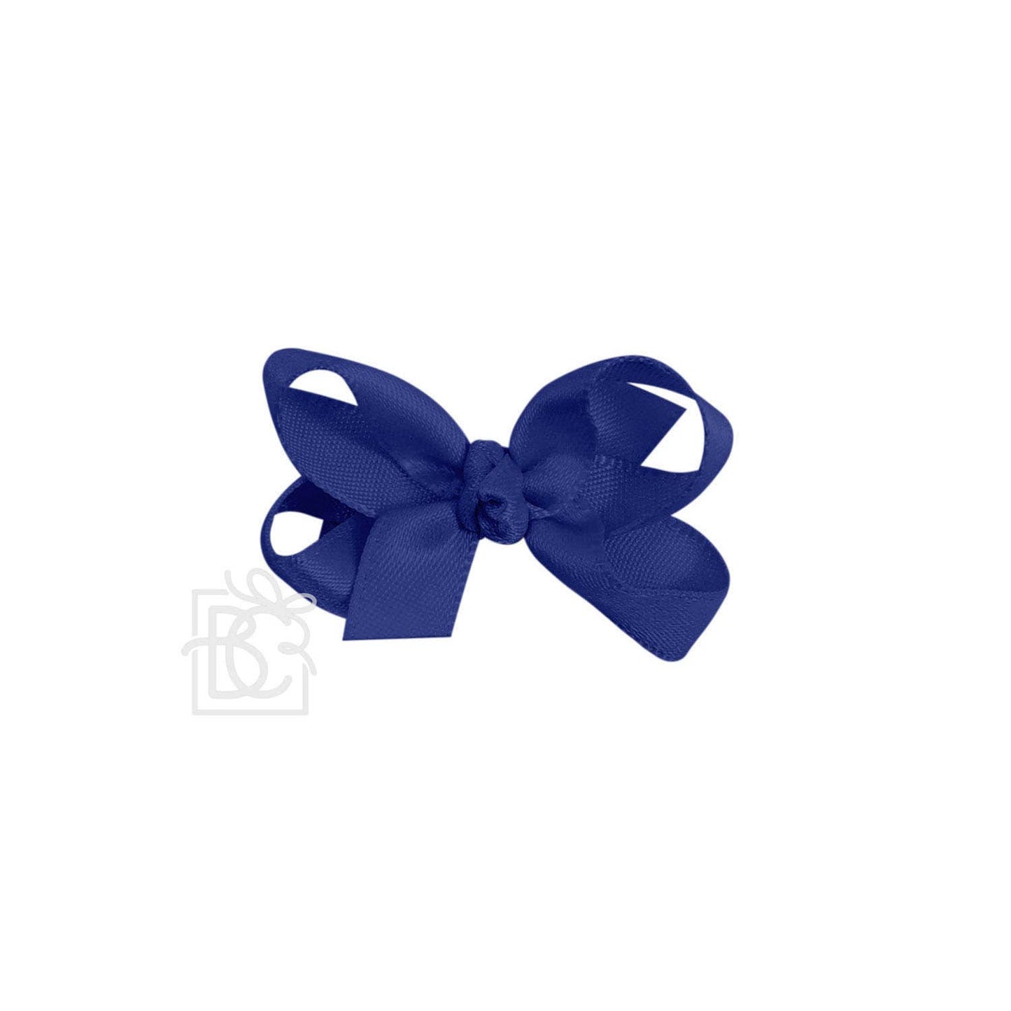 Beyond Creations, LLC - SATIN BOW ON CLIP: POWDER PINK / 4.5" Large - 1.5" Ribbon on Alligator Clip
