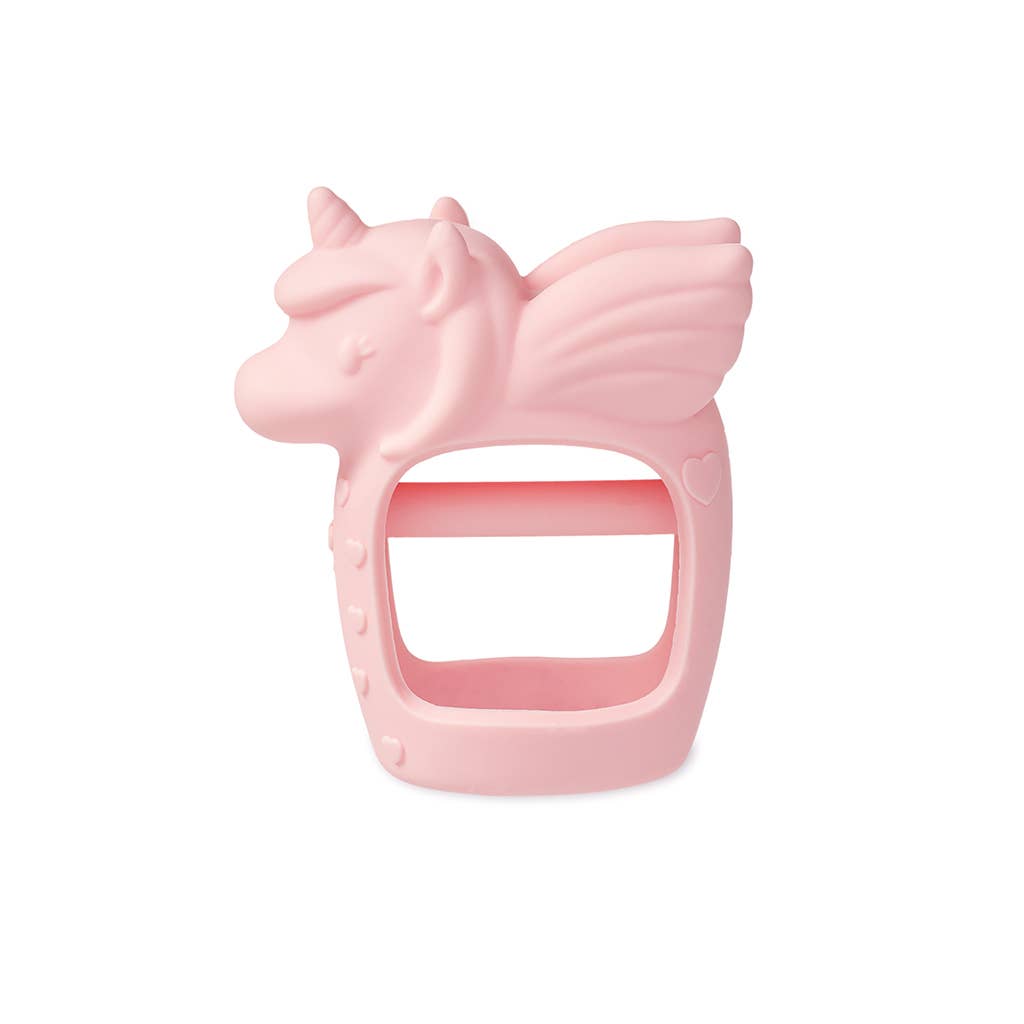 Itzy Ritzy - Bitzy Grip Hand Teether- Pink Unicorn