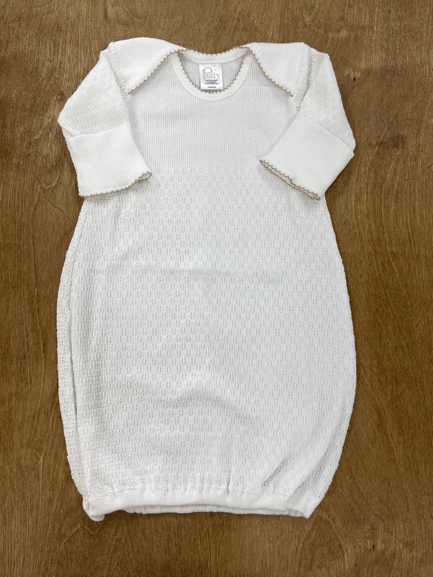 Paty Inc- Gown- White + Sand