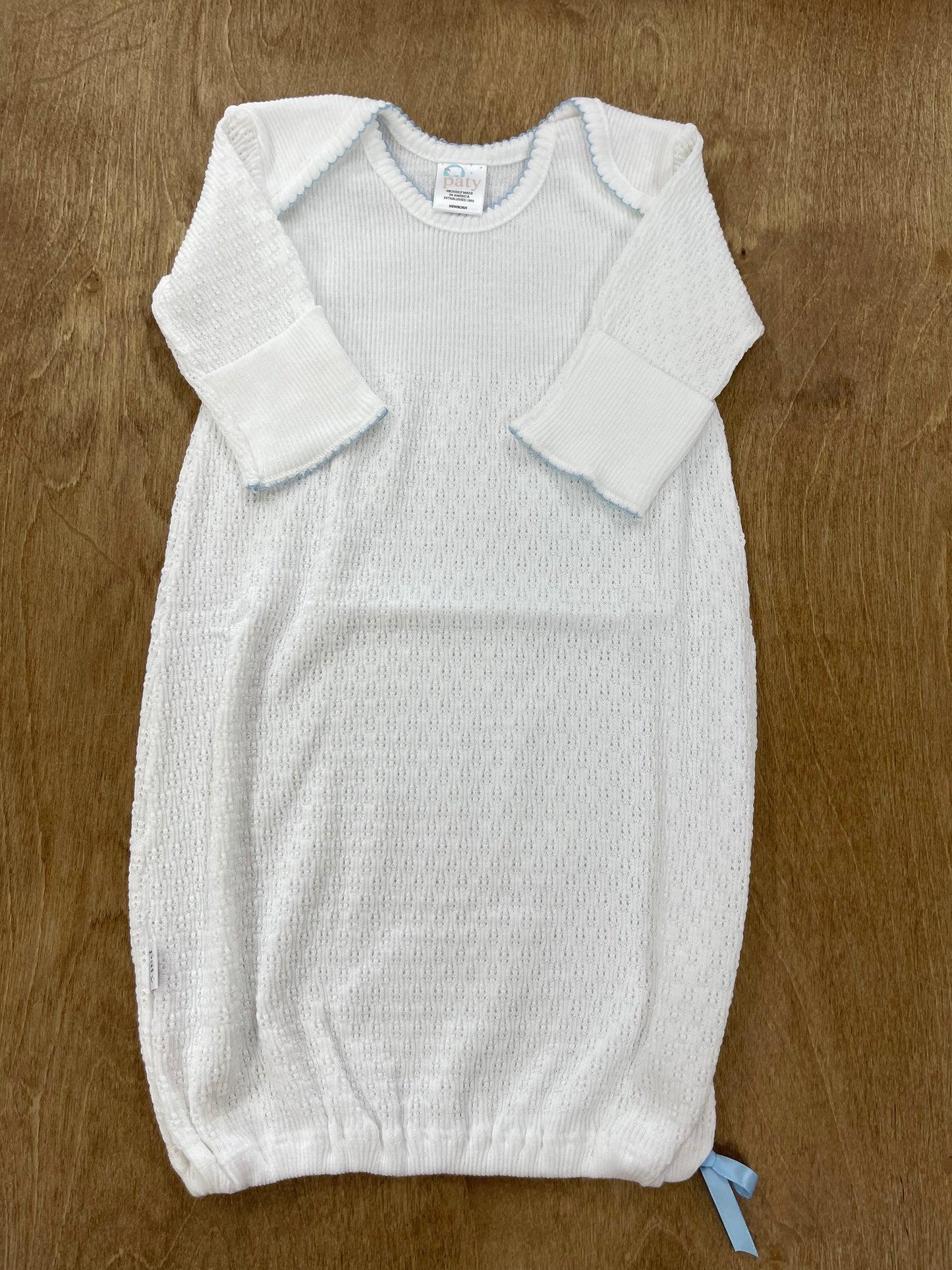 Paty Inc- Gown -White + Blue