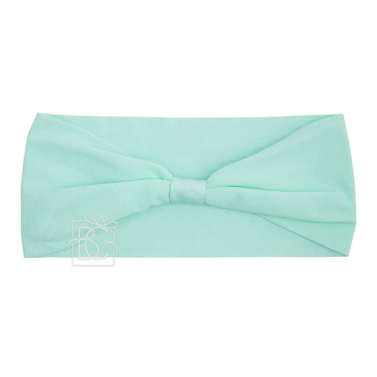 Beyond Creations, LLC - WIDE PANTYHOSE ADD-A-BOW HEADBAND: WHITE / 3+ Months