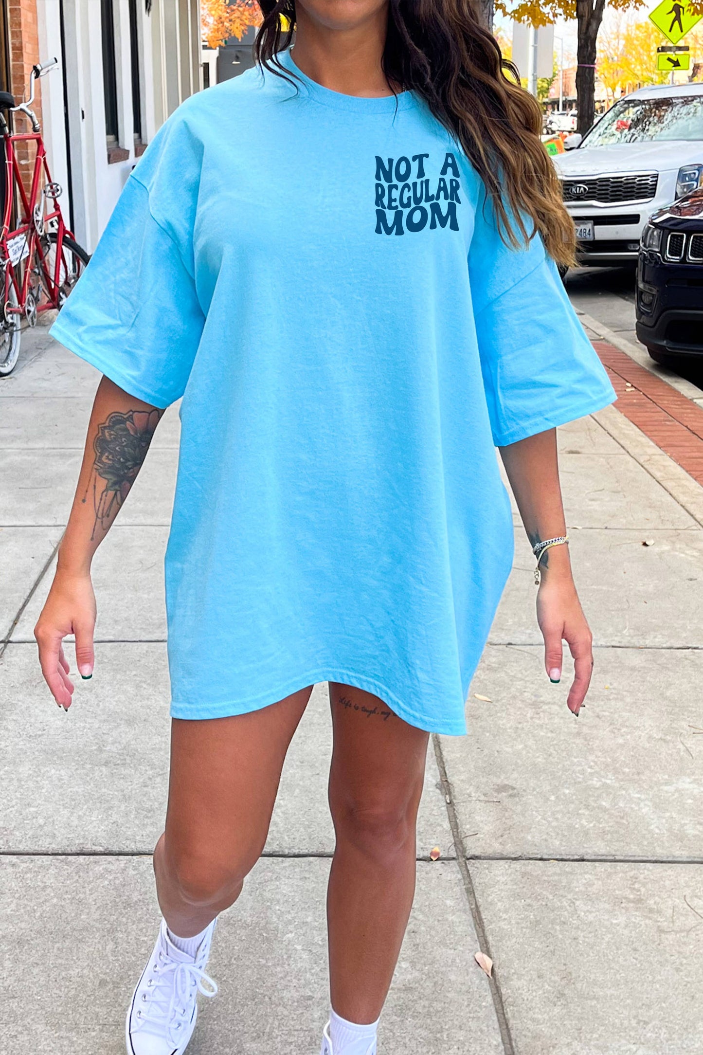 Spirit+Tribe - I'm a Cool Mom SS -Blue- Comfort Colors