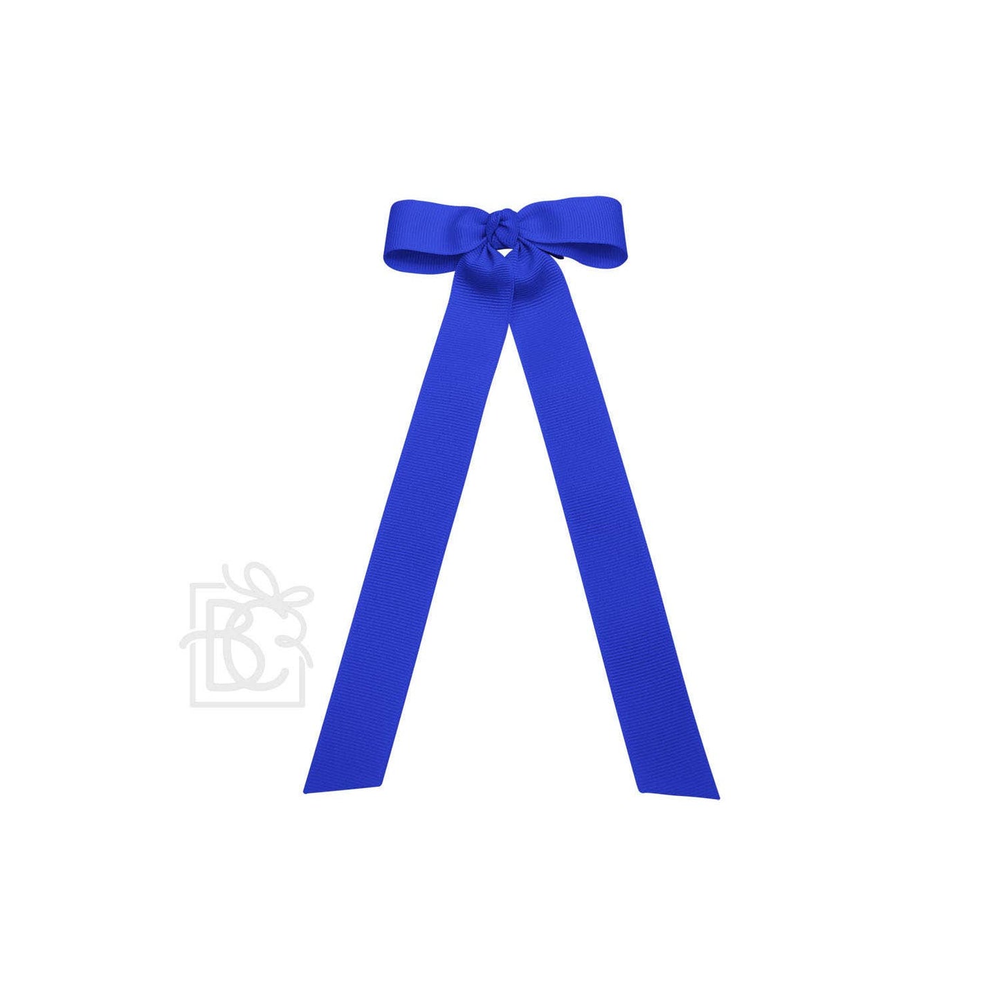 Beyond Creations, LLC - FLAT BOW W/ 7" STREAMERS ON ALLIGATOR CLIP: 4.5" W/ 7" Streamers / POWDER PINK