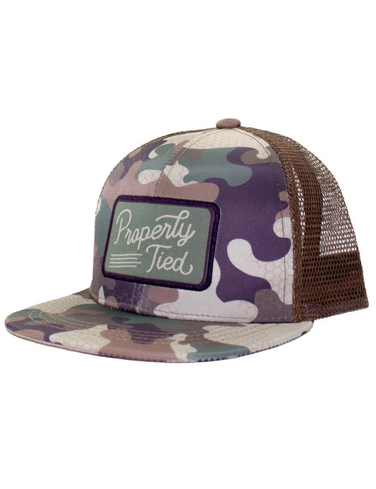 Properly Tied- Boys Sportsman Trucker Hat- Delta Woodland Camo