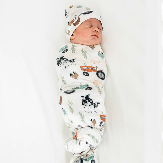 Copper Pearl - Knit Swaddle Blanket - Jo