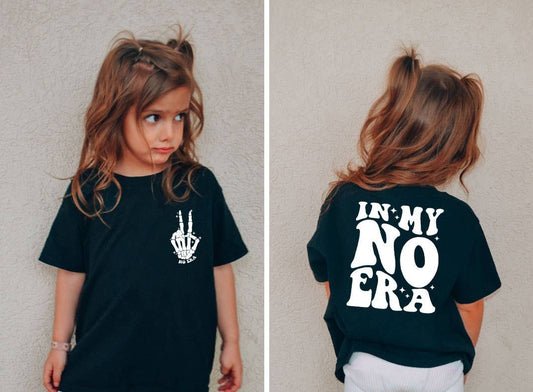 MidWest Tees - In My No Era Kids Tee- SS- Black