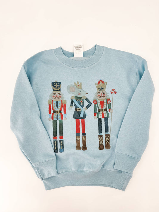 Hand Made Alabama - Kids - Nutcracker Sweatshirt-Blue Design