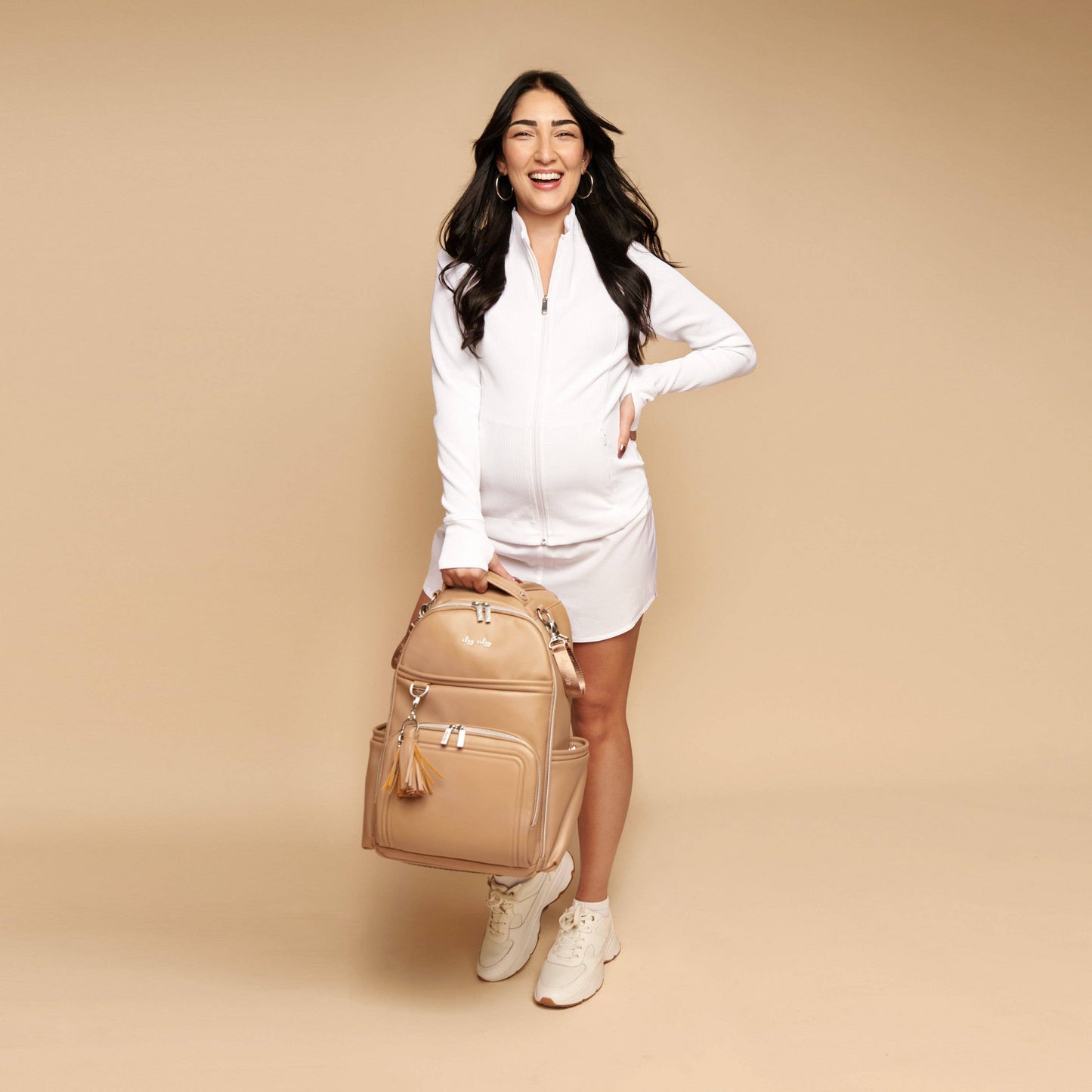 Itzy Ritzy - Chai Latte- Boss Plus-Backpack Diaper Bag