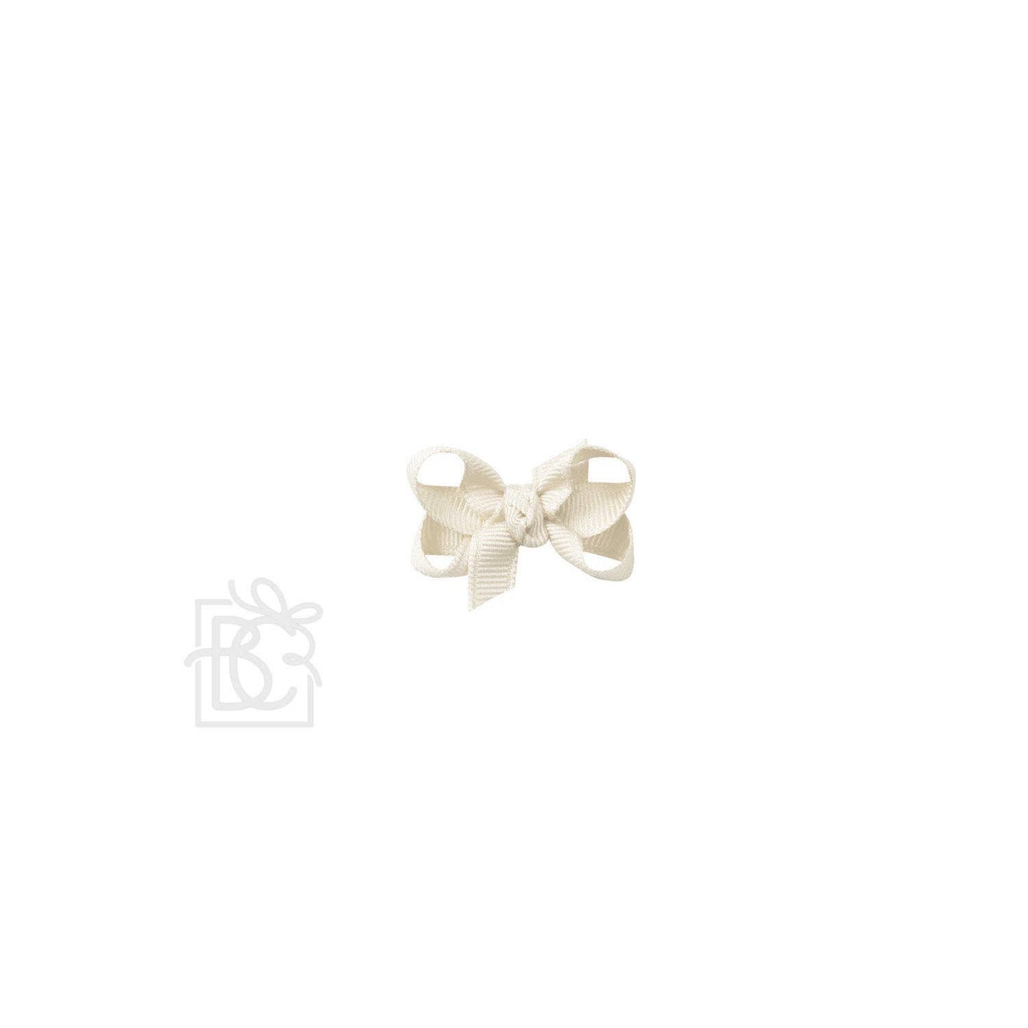 Beyond Creations, LLC - SIGNATURE GROSGRAIN BOW ON CLIP: 3.5" Medium - 7/8" Ribbon on Alligator Clip / POWDER BLUE