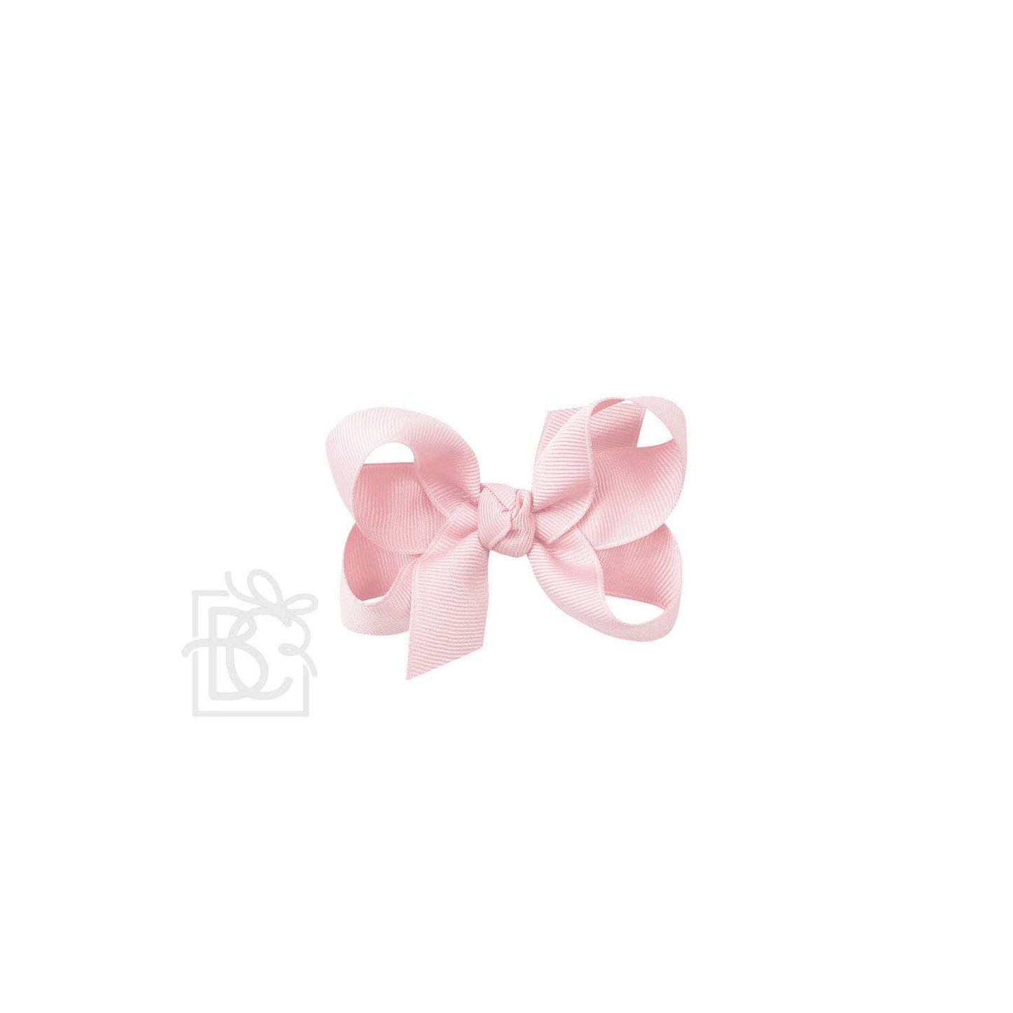 Beyond Creations, LLC - SIGNATURE GROSGRAIN BOW ON CLIP: 3.5" Medium - 7/8" Ribbon on Alligator Clip / LT. PINK