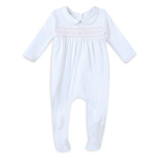 Magnolia Baby - Lizzie's Classics Smocked Footie - Pink