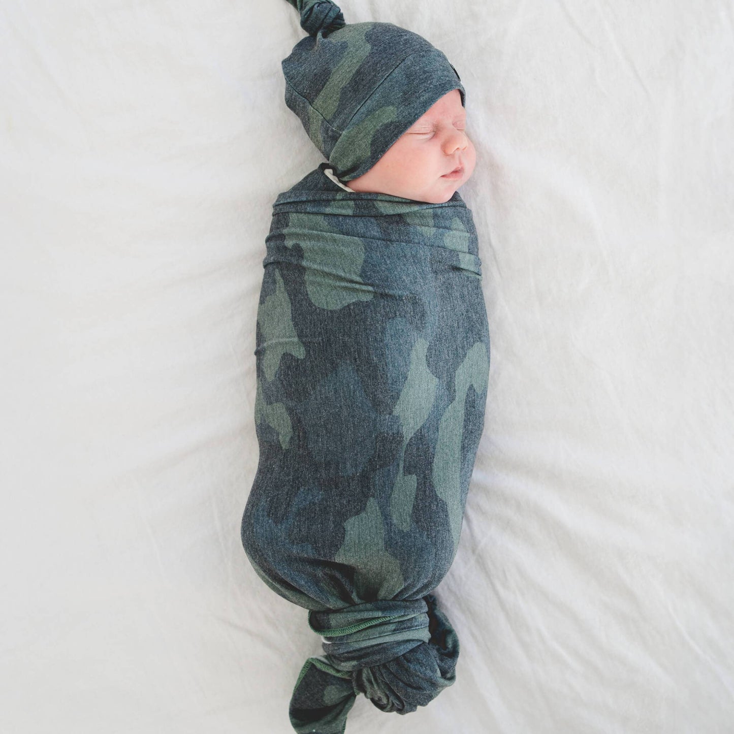 Copper Pearl - Knit Swaddle Blanket - Hunter