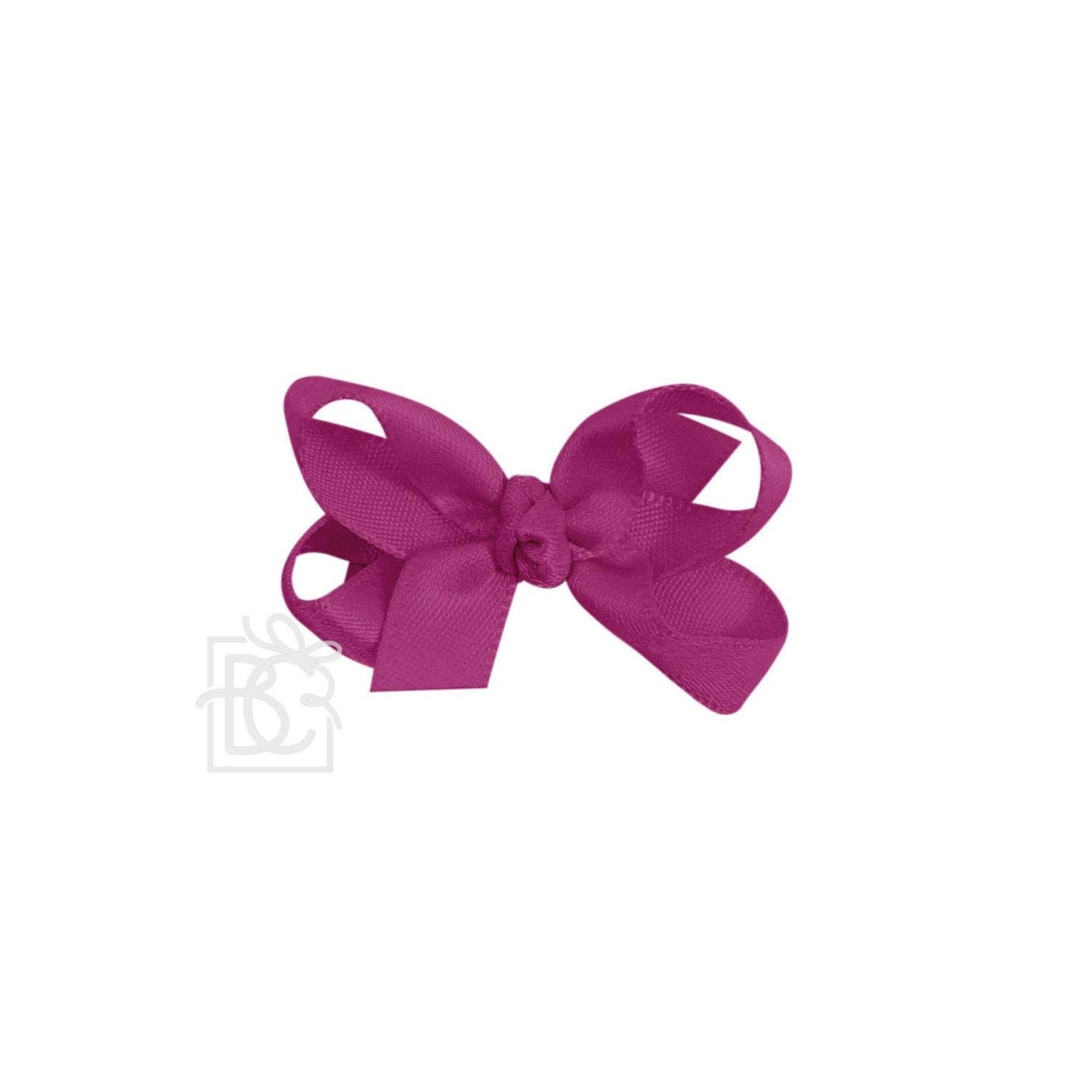 Beyond Creations, LLC - SATIN BOW ON CLIP: ANTIQUE WHITE / 5.5" Huge - 2.25" Ribbon on Alligator Clip