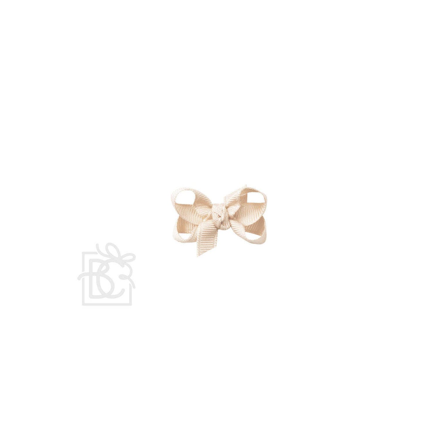 Beyond Creations, LLC - SIGNATURE GROSGRAIN BOW ON CLIP: 5.5" Huge - 2.25" Ribbon on Alligator Clip / POWDER PINK