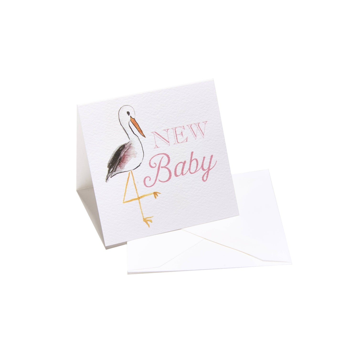 Over the Moon Gift - "New Baby" Pink Enclosure Card